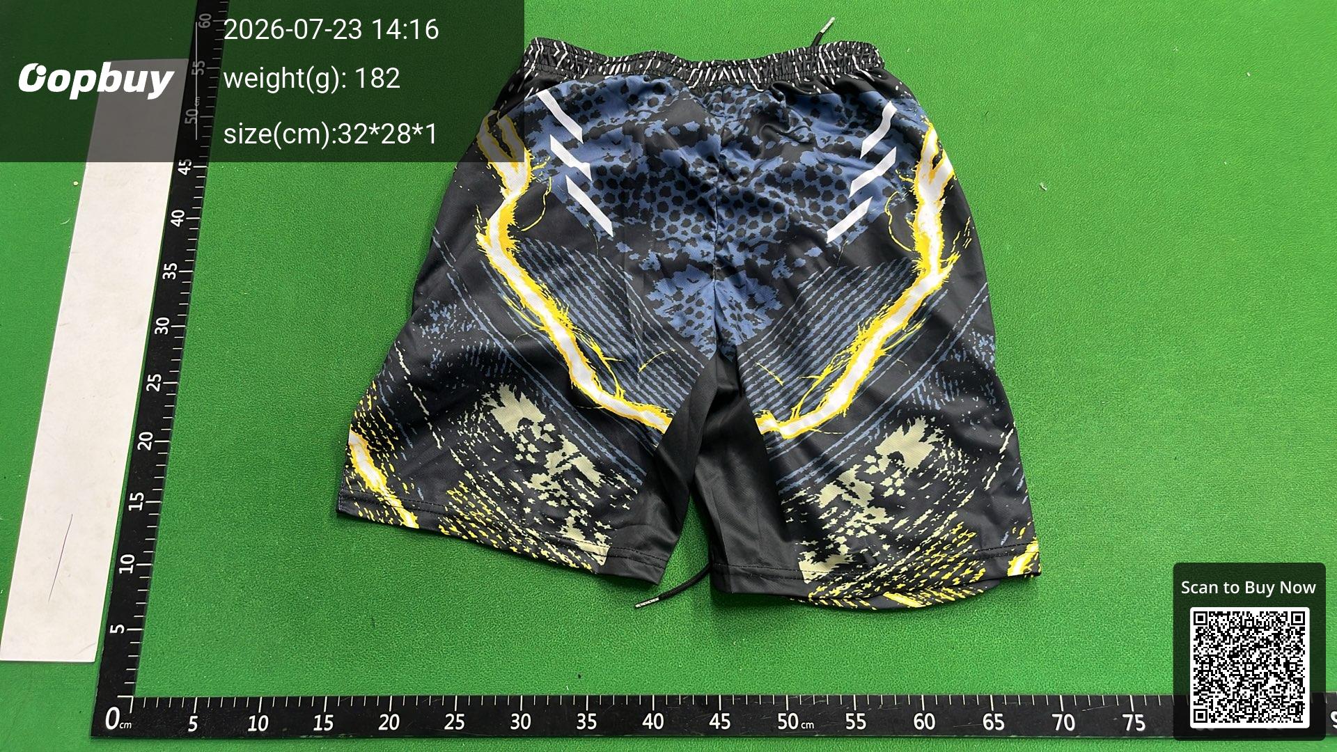 Foto QC 3 de Other UFC 3D Digital Print Shorts Black Yellow