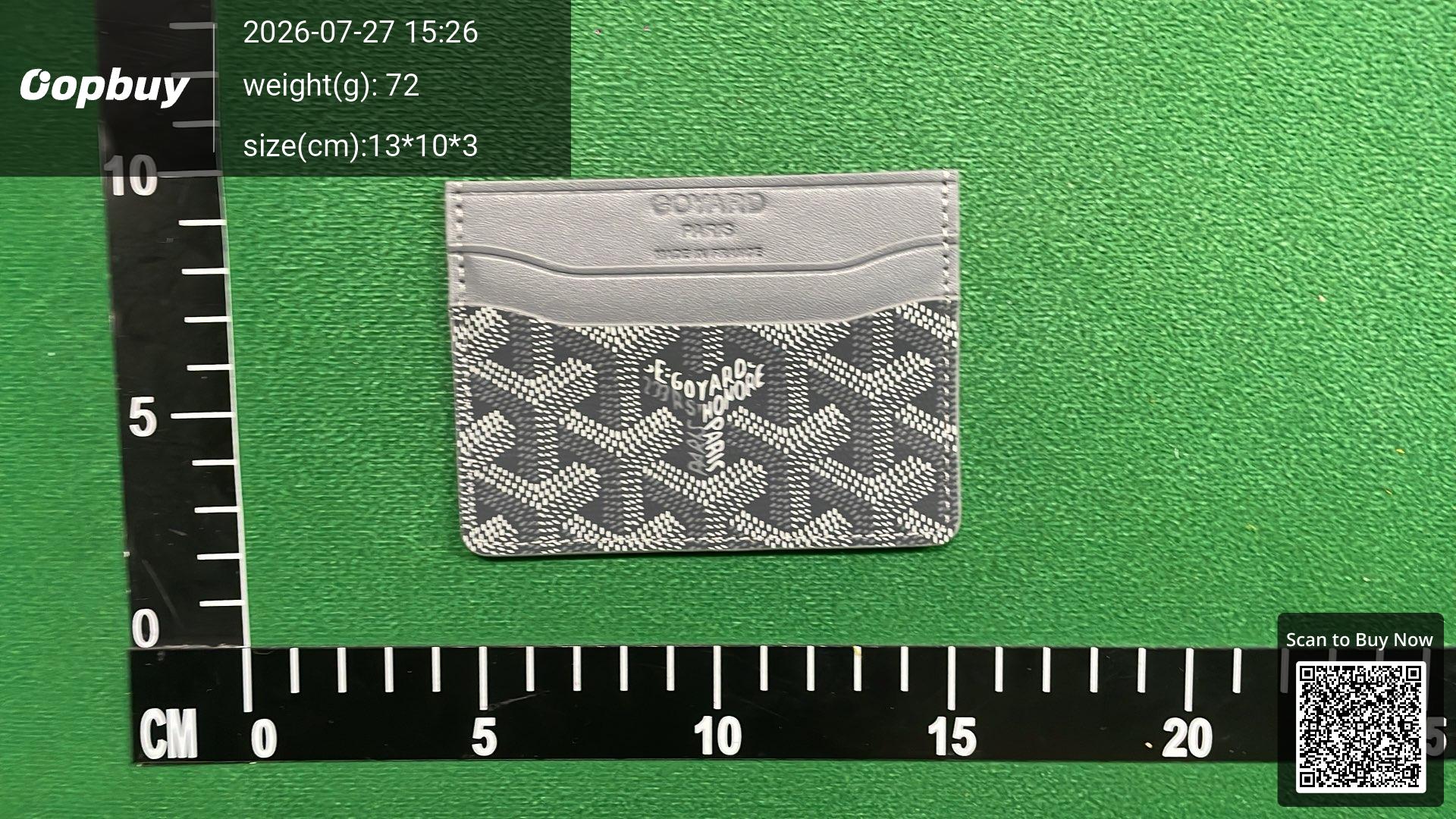 Foto QC 6 de Goyard Saint Sulpice Card Holder Goyardine Burgundy