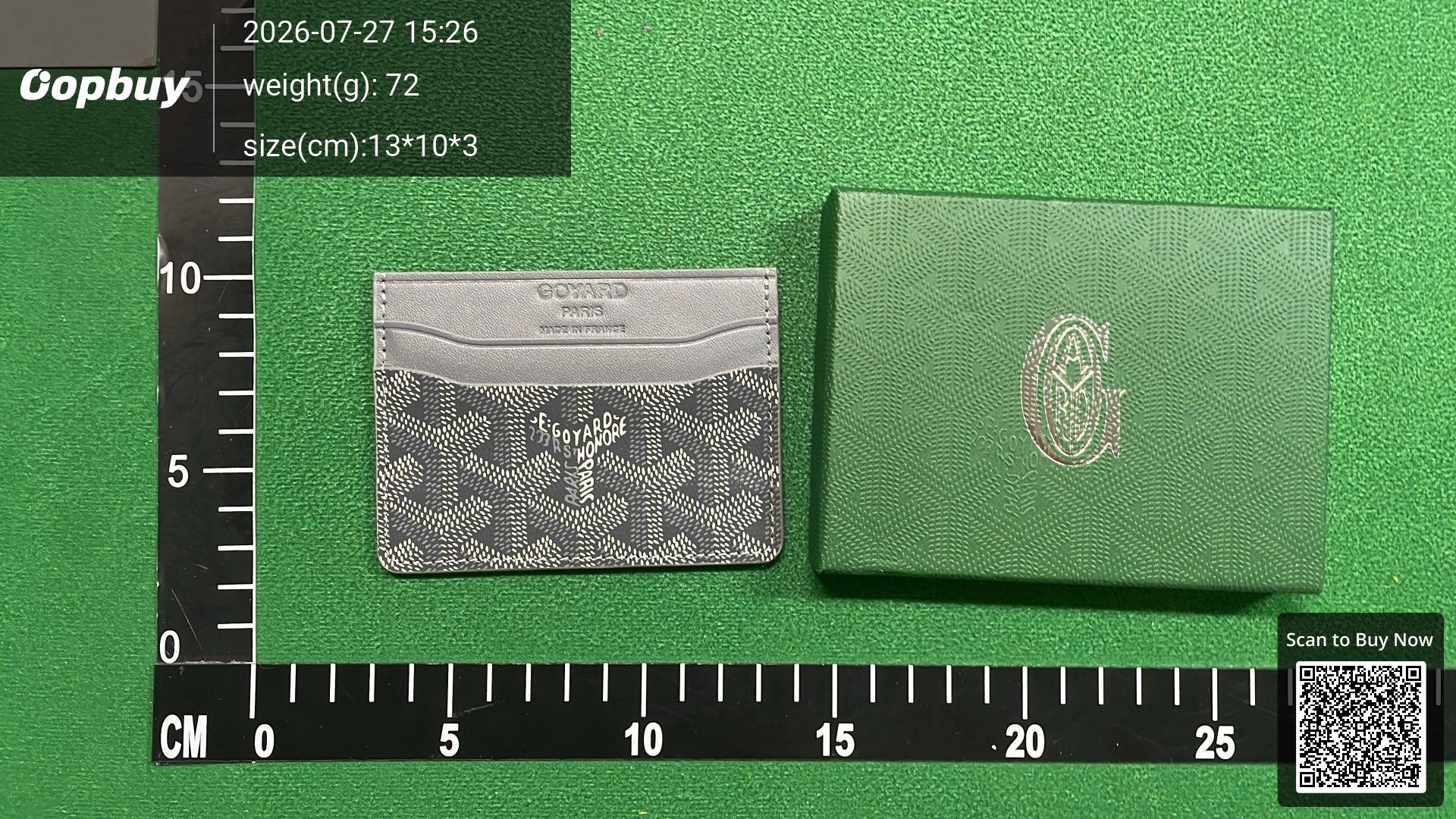 Foto QC 8 de Goyard Saint Sulpice Card Holder Goyardine Burgundy