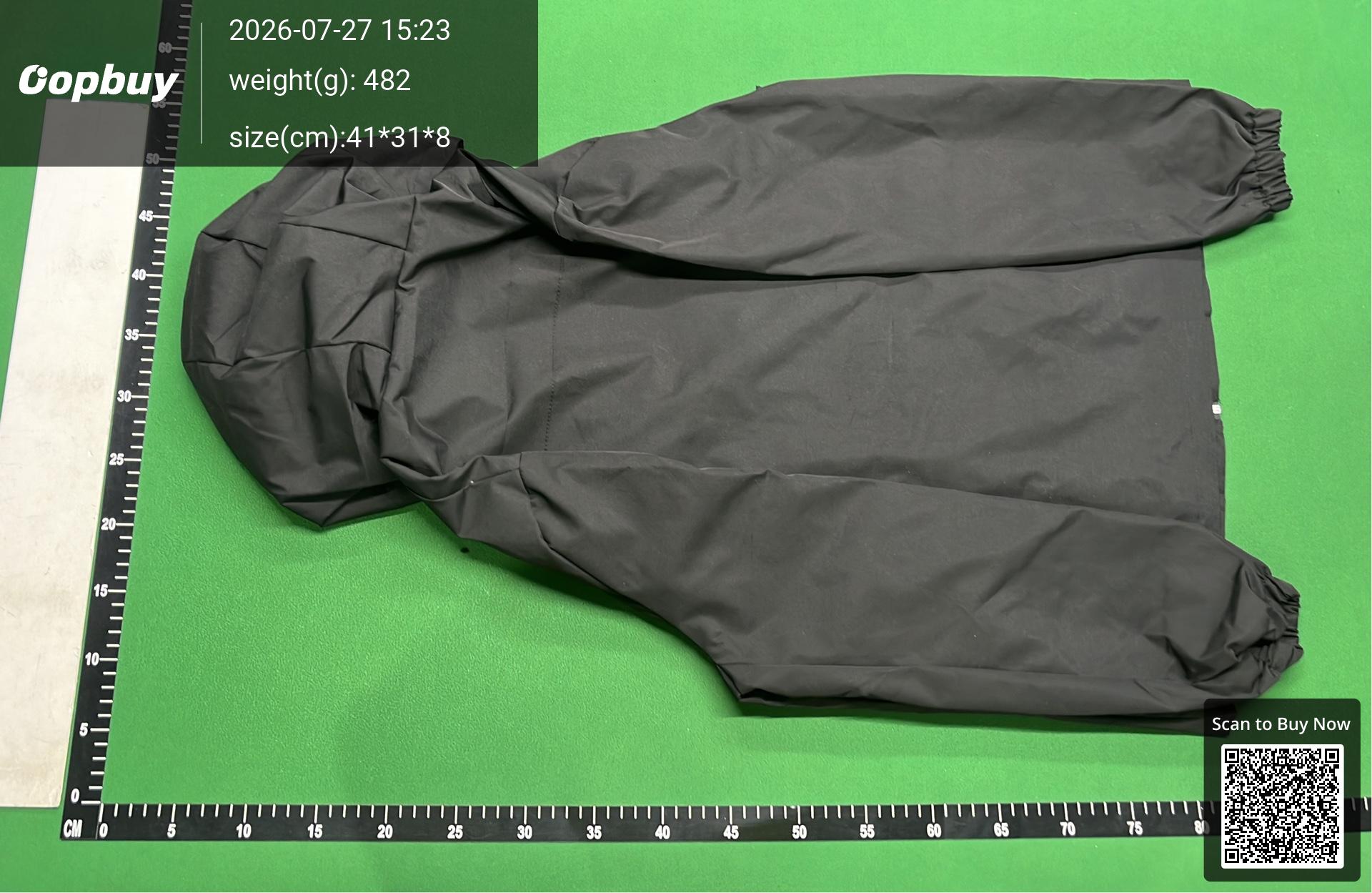 Foto QC 7 de Prada Linea Rossa Hooded Jacket Nylon Black