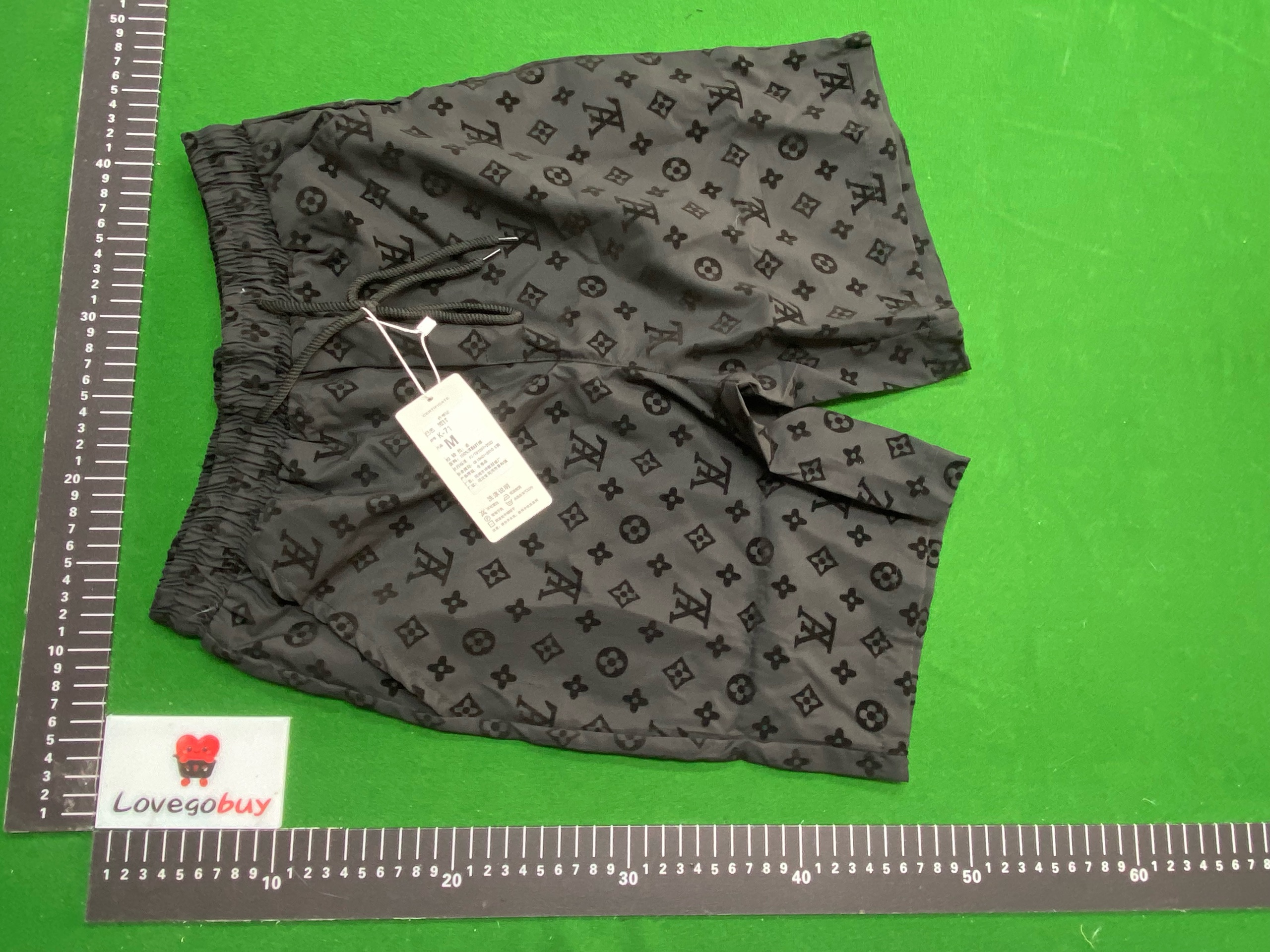 Foto QC 6 de Versace Shorts Medusa Greca Print Black