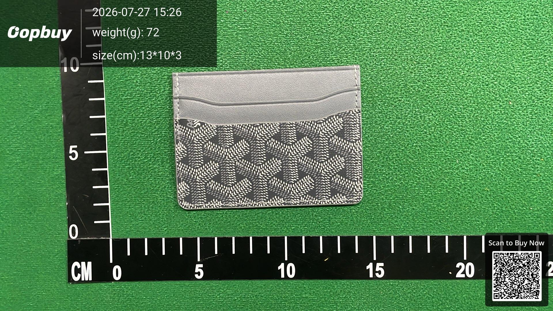 Foto QC 7 de Goyard Saint Sulpice Card Holder Goyardine Burgundy