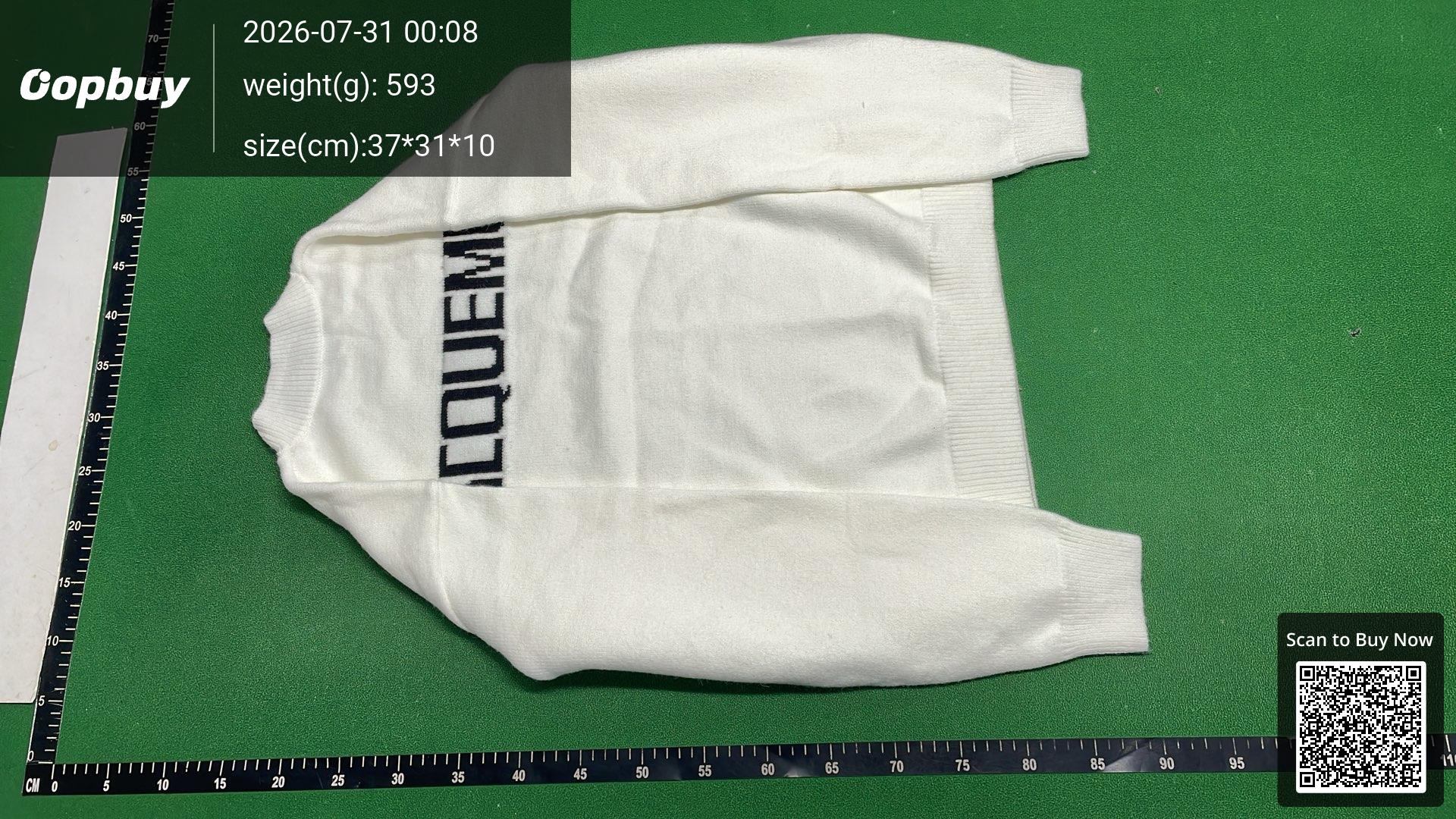 Foto QC 7 de Jacquemus Crewneck Sweater Logo White