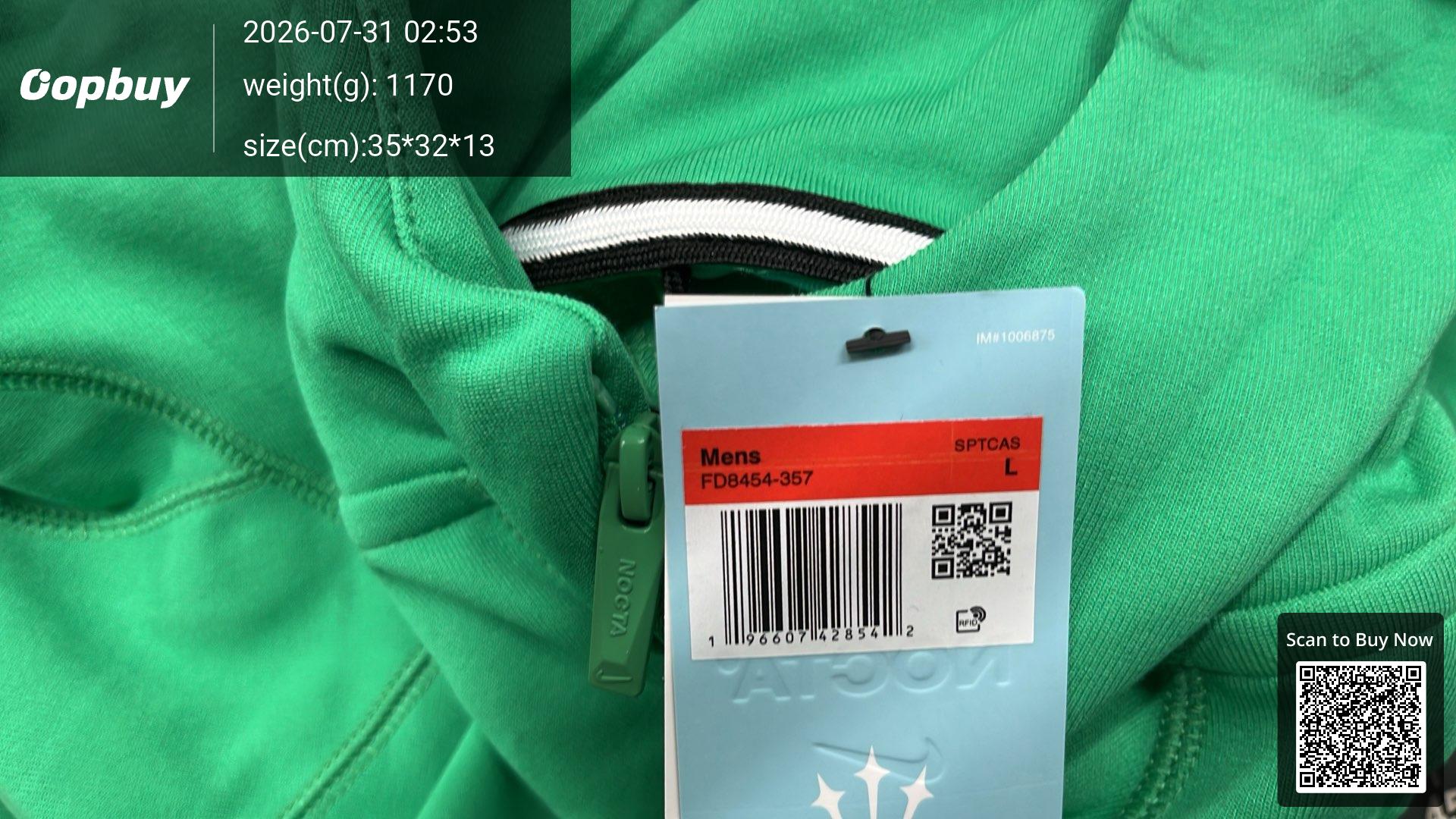 Foto QC 1 de Nike Central Cee Syna World Tech Fleece Jacket Windrunner Black Metallic Red Bronze