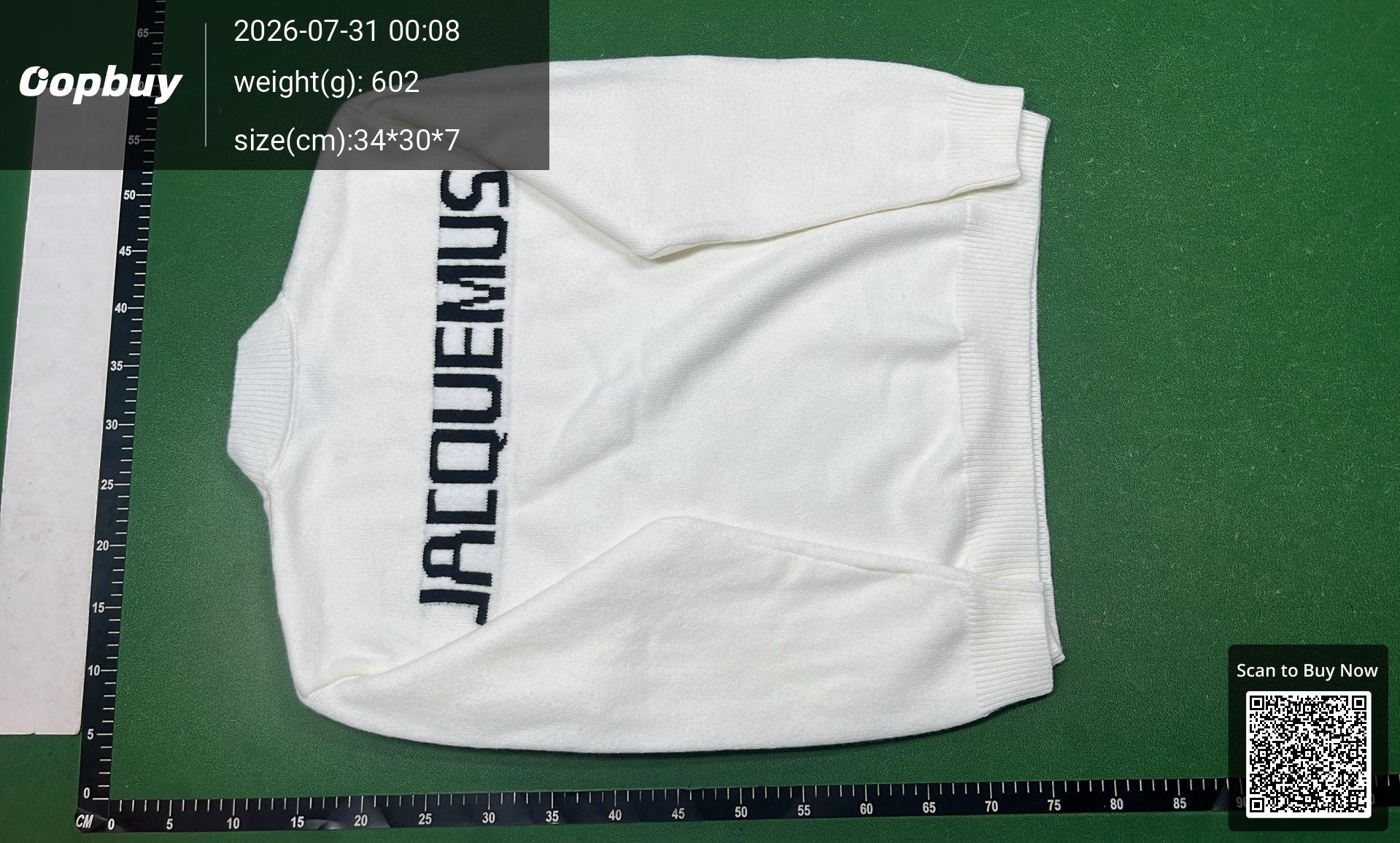 Foto QC 3 de Jacquemus Crewneck Sweater Logo White