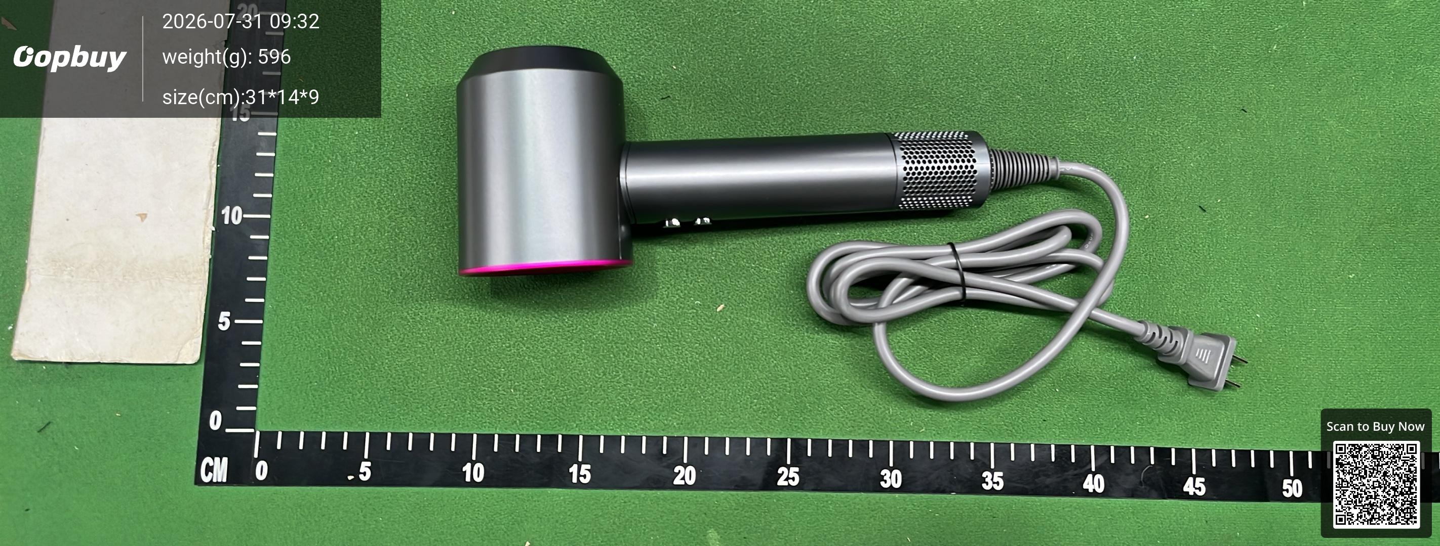 Foto QC 7 de Other Bladeless High-Speed Hair Dryer White Silver