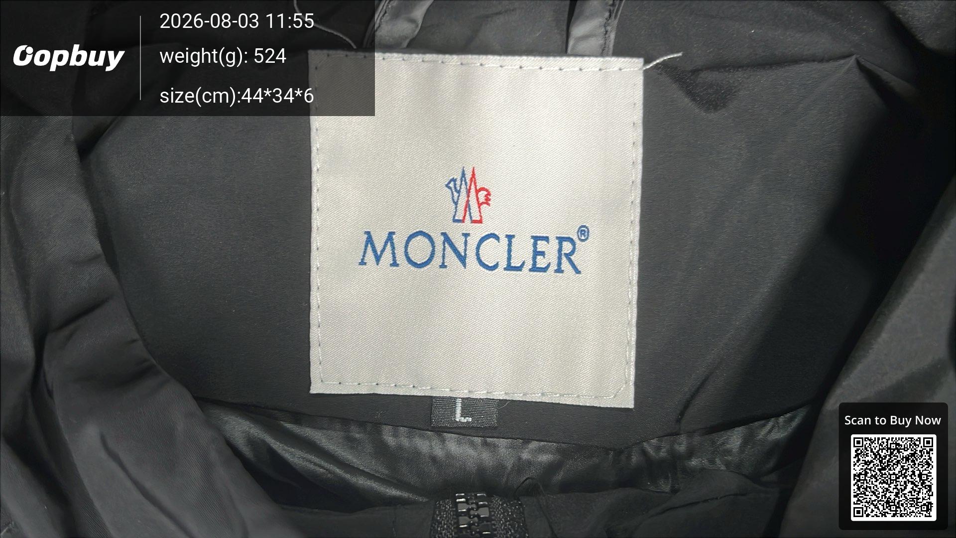 Foto QC 5 de Moncler Tricolor Hooded Windbreaker Jacket White