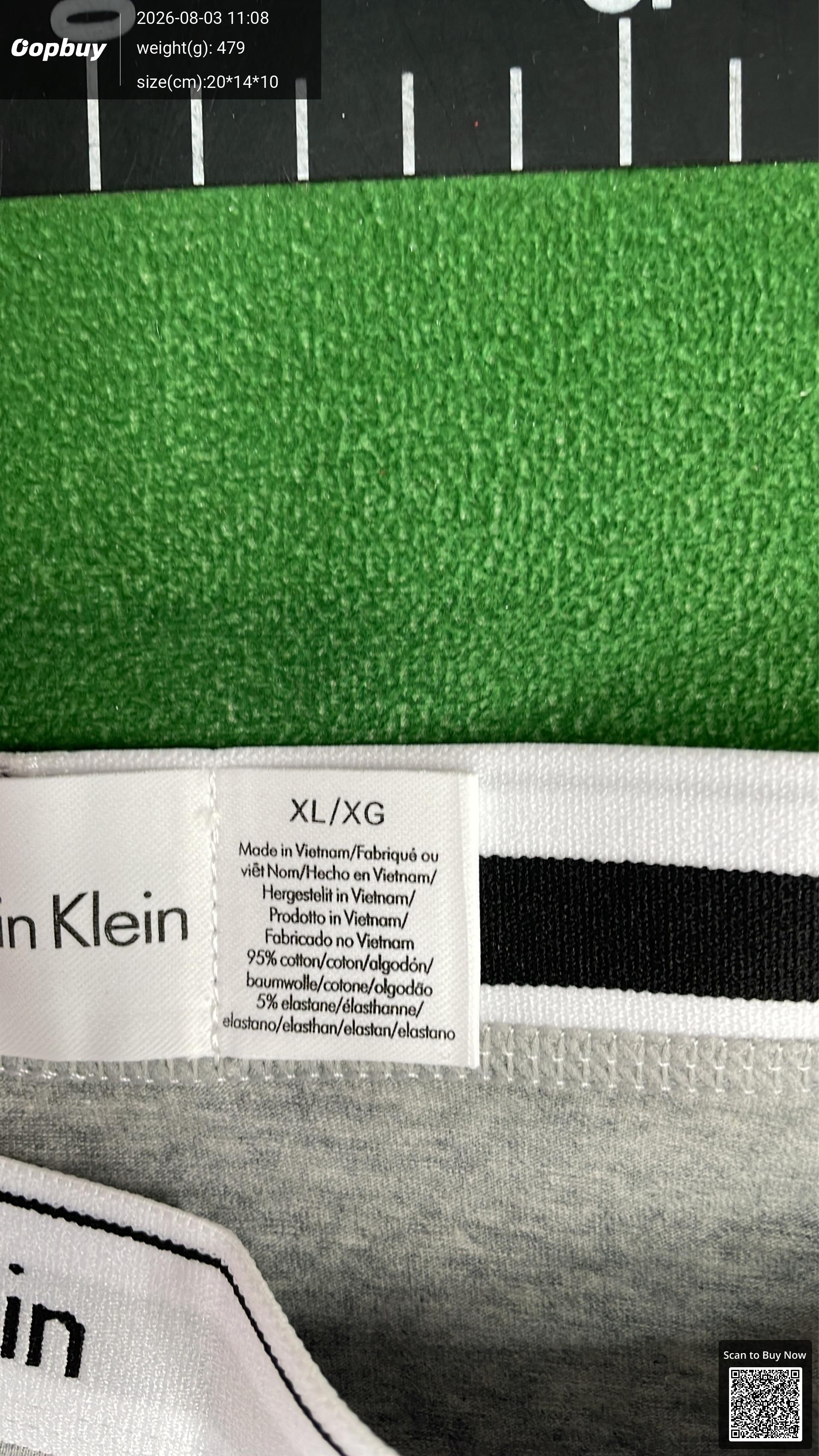 Foto QC 1 de Kenzo Underwear Cotton Tiger Head Black Grey White