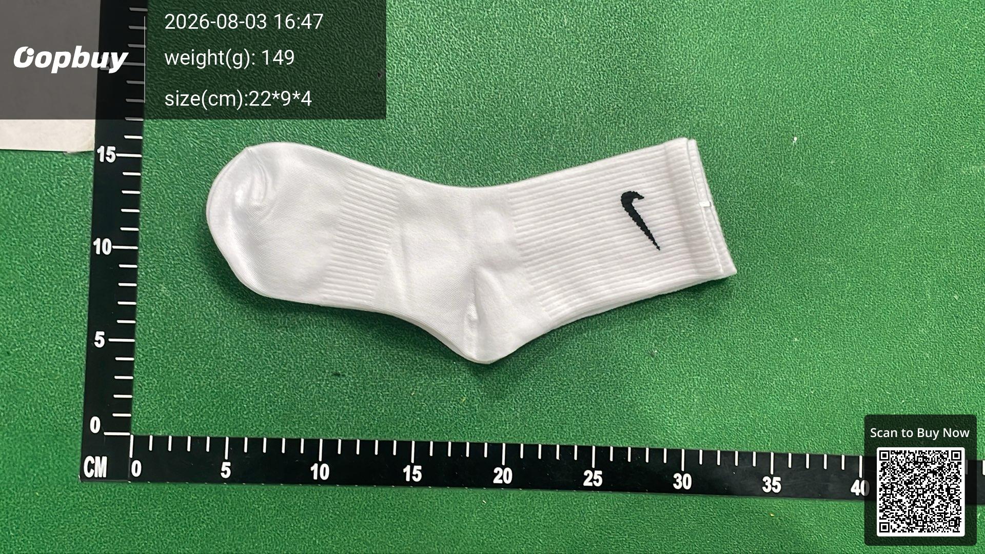 Foto QC 4 de Nike Everyday Lightweight Crew Socks White Black