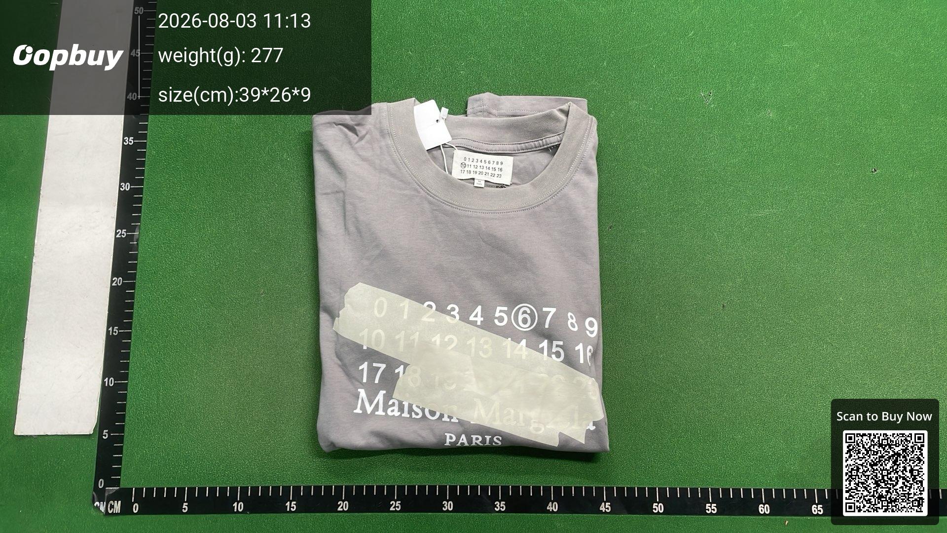 Foto QC 4 de Maison Margiela T-shirt Numeric Logo Black