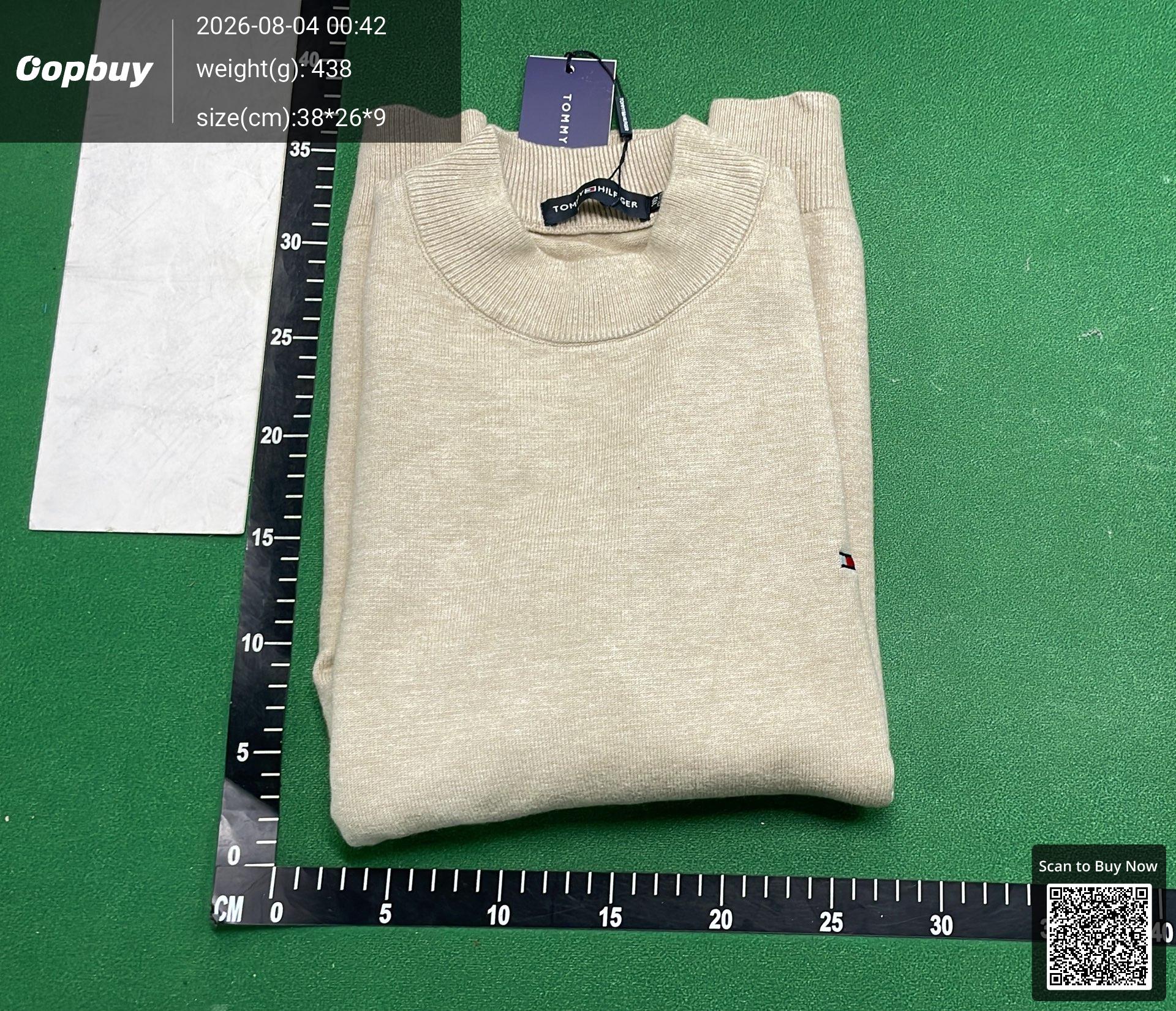 Foto QC 4 de Tommy Hilfiger Turtleneck Sweater Wool Cashmere Beige