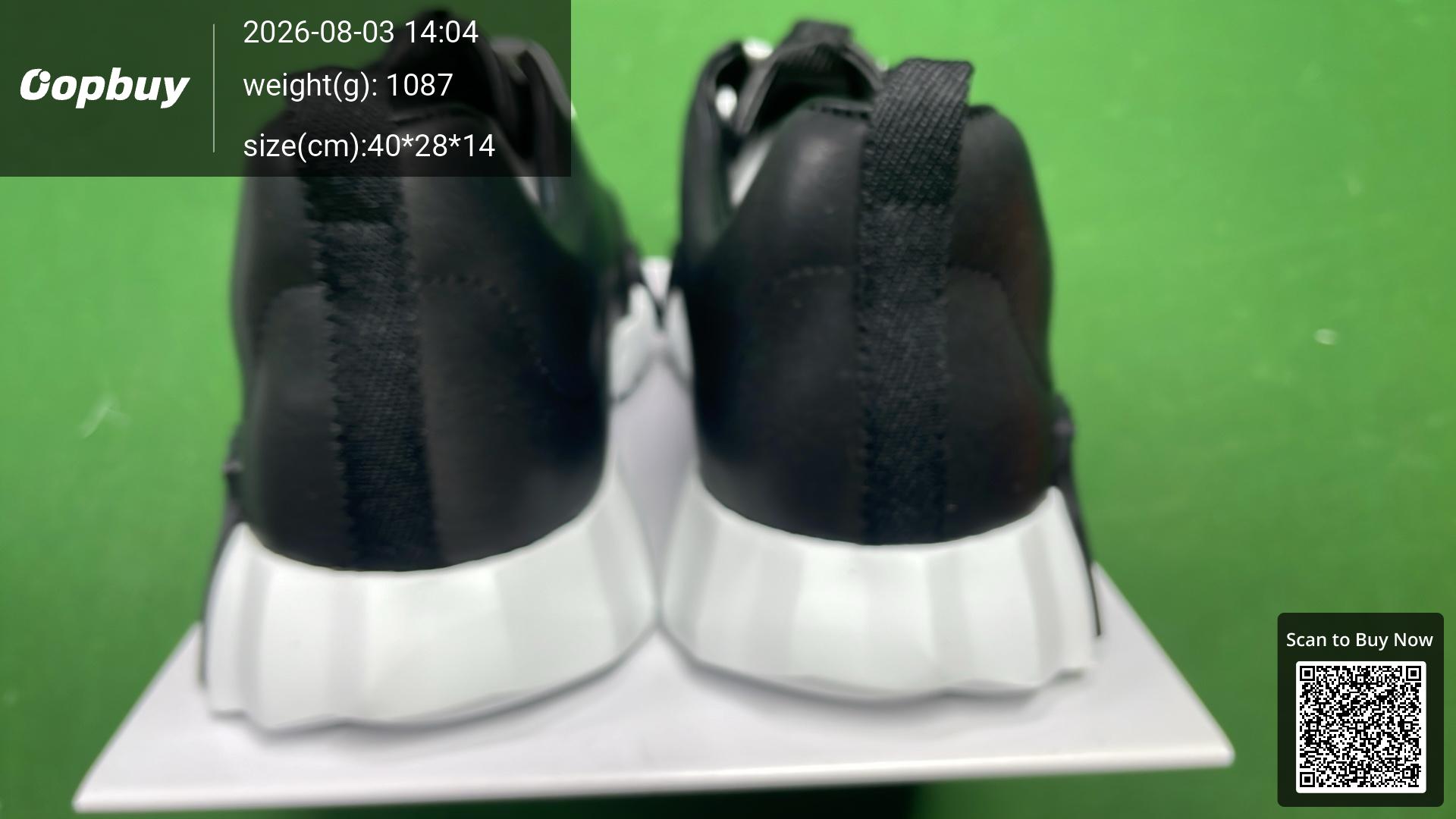 Foto QC 3 de Hermes Bouncing Mesh Suede Low Sneakers Black
