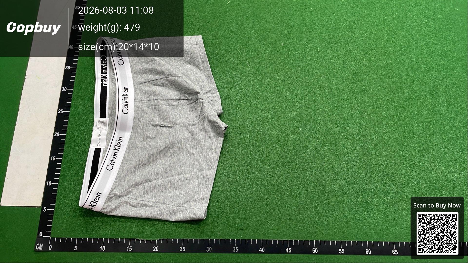 Foto QC 2 de Kenzo Underwear Cotton Tiger Head Black Grey White