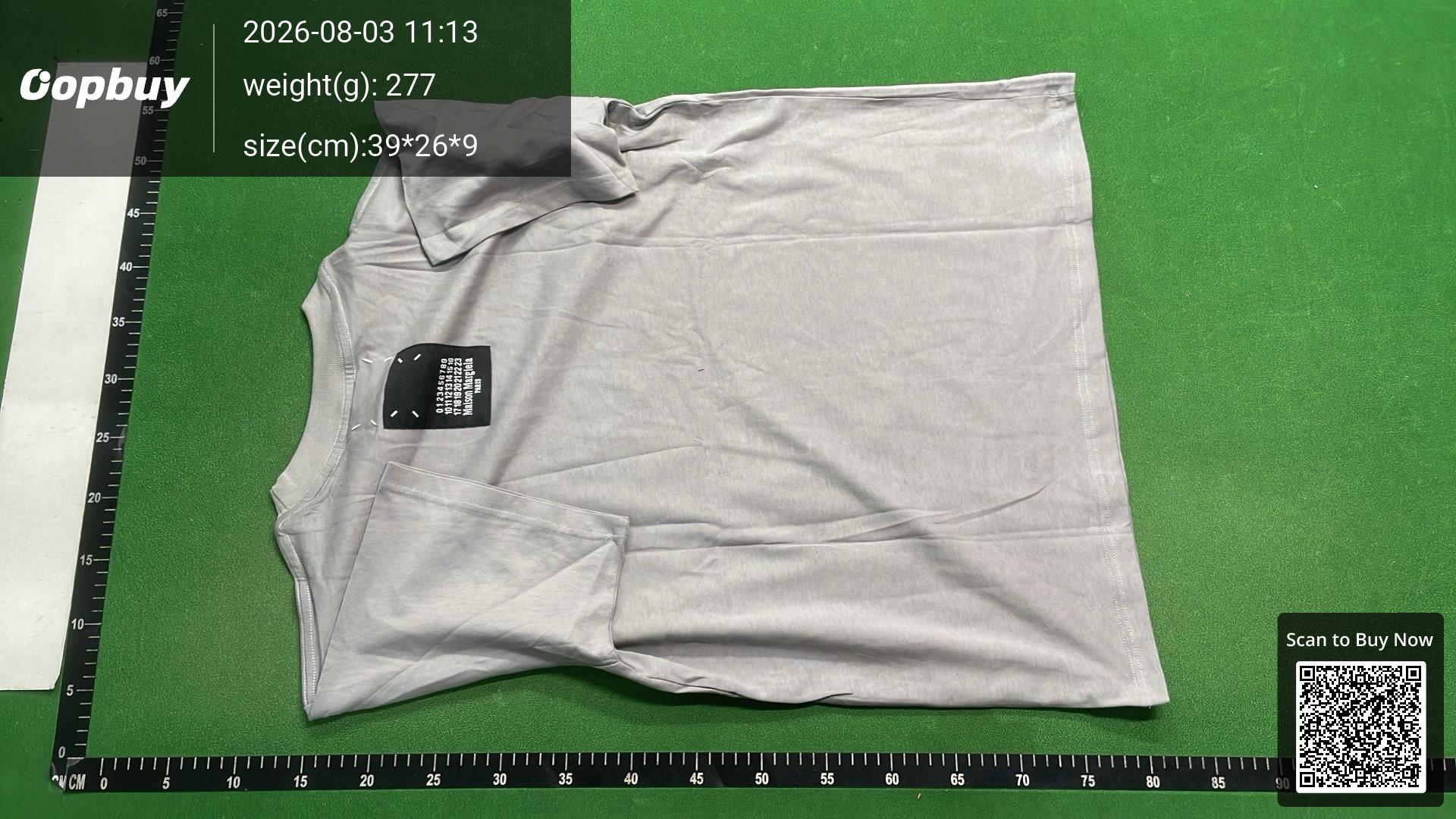 Foto QC 3 de Maison Margiela T-shirt Numeric Logo Black