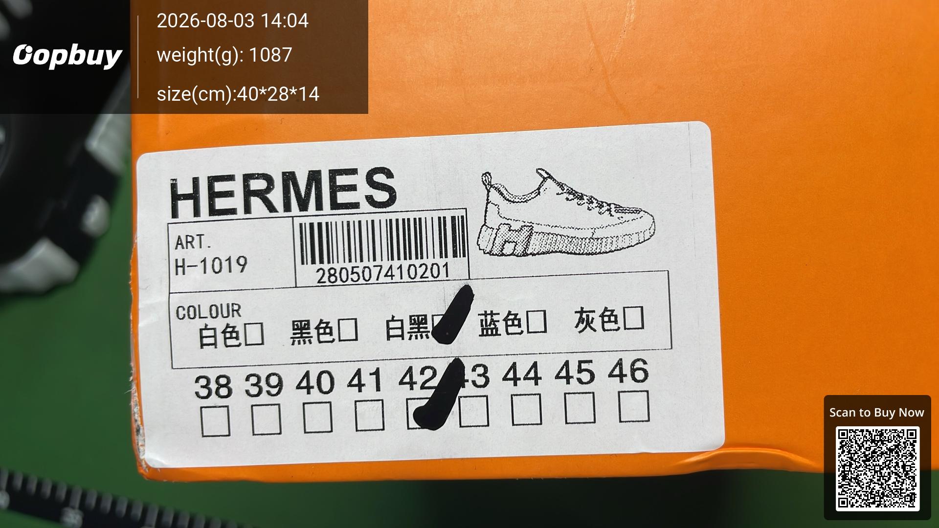 Foto QC 2 de Hermes Bouncing Mesh Suede Low Sneakers Black