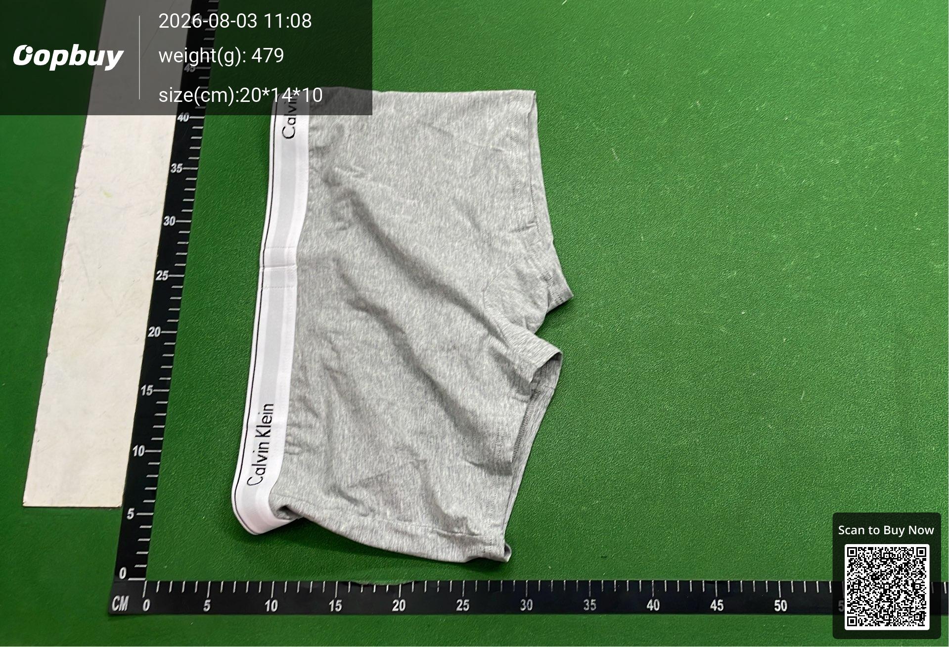 Foto QC 3 de Kenzo Underwear Cotton Tiger Head Black Grey White