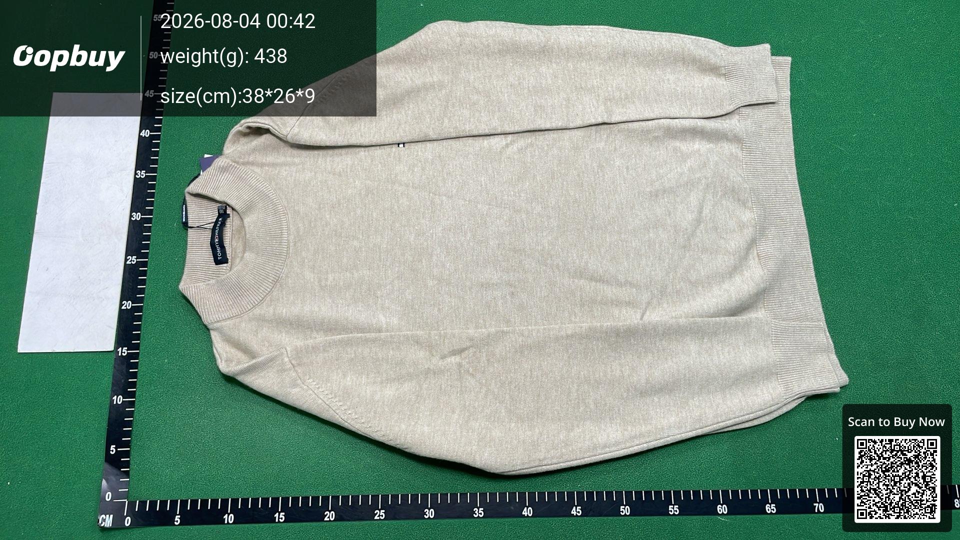 Foto QC 2 de Tommy Hilfiger Turtleneck Sweater Wool Cashmere Beige
