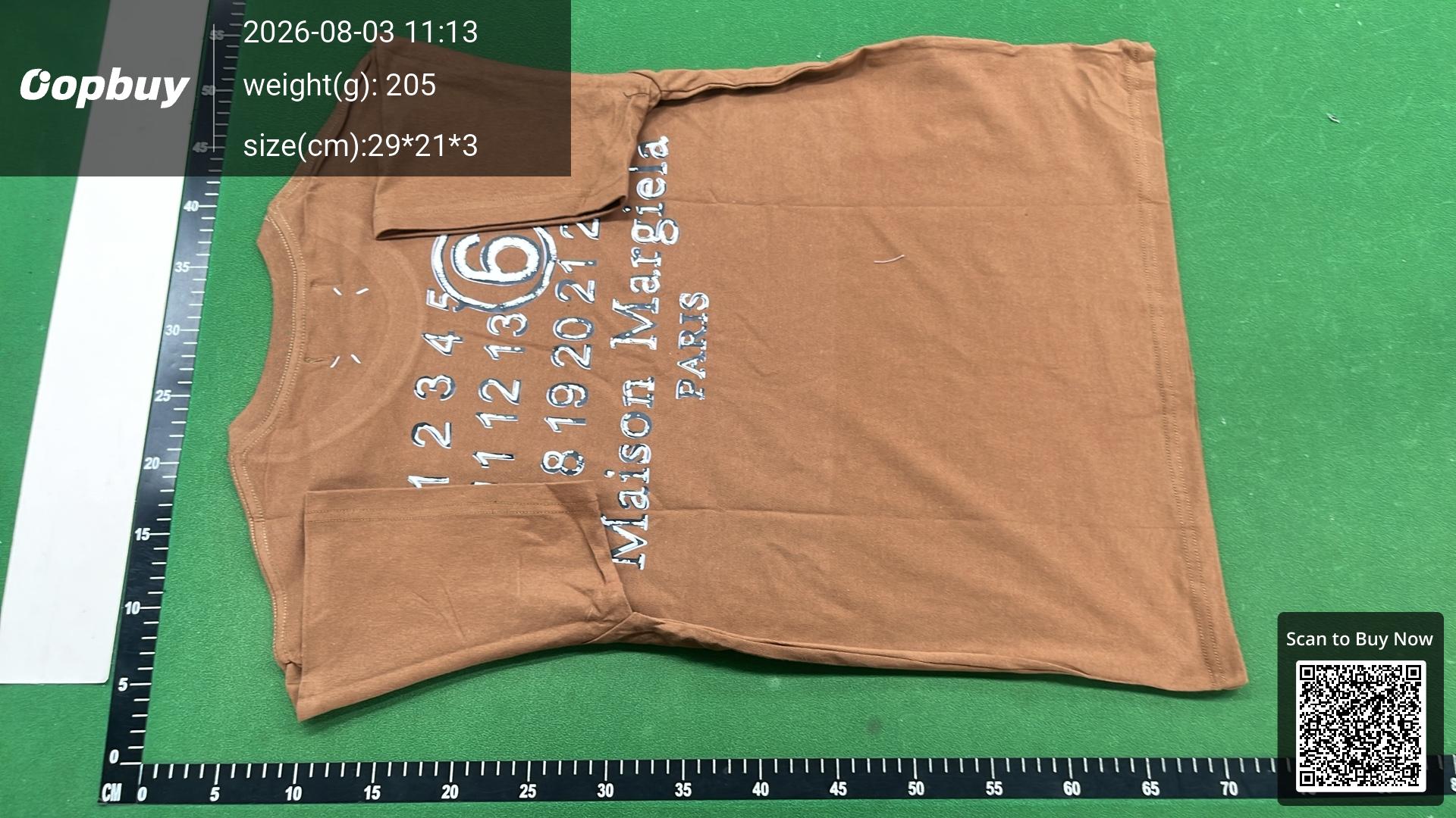 Foto QC 7 de Maison Margiela T-shirt Numeric Logo Black