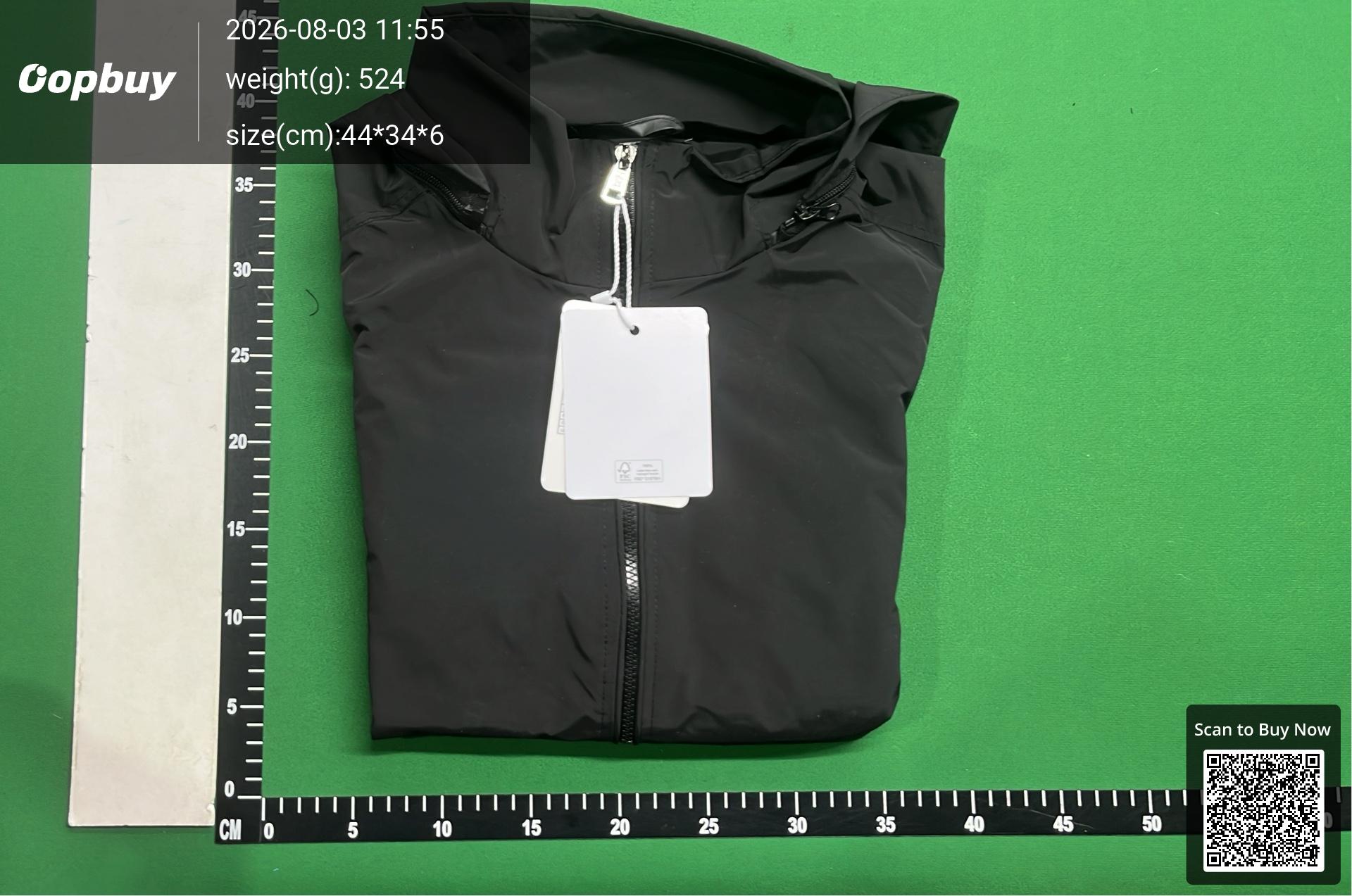Foto QC 8 de Moncler Tricolor Hooded Windbreaker Jacket White