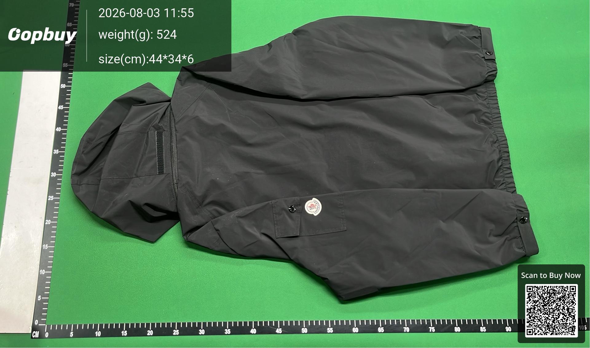 Foto QC 7 de Moncler Tricolor Hooded Windbreaker Jacket White