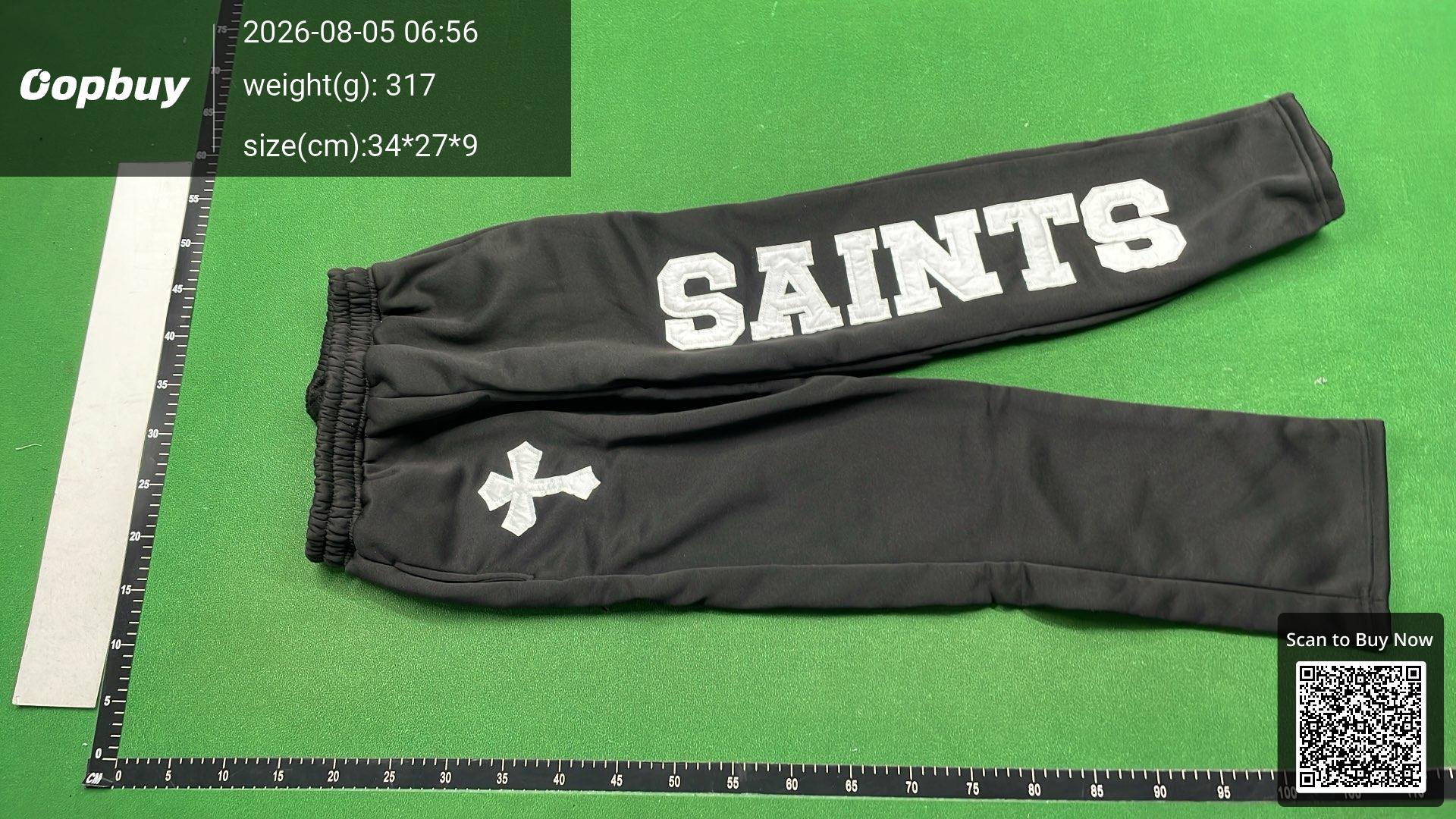 Foto QC 6 de Saint Mxxxxxx Sweatpants Saints Letter Patch Flare Grey
