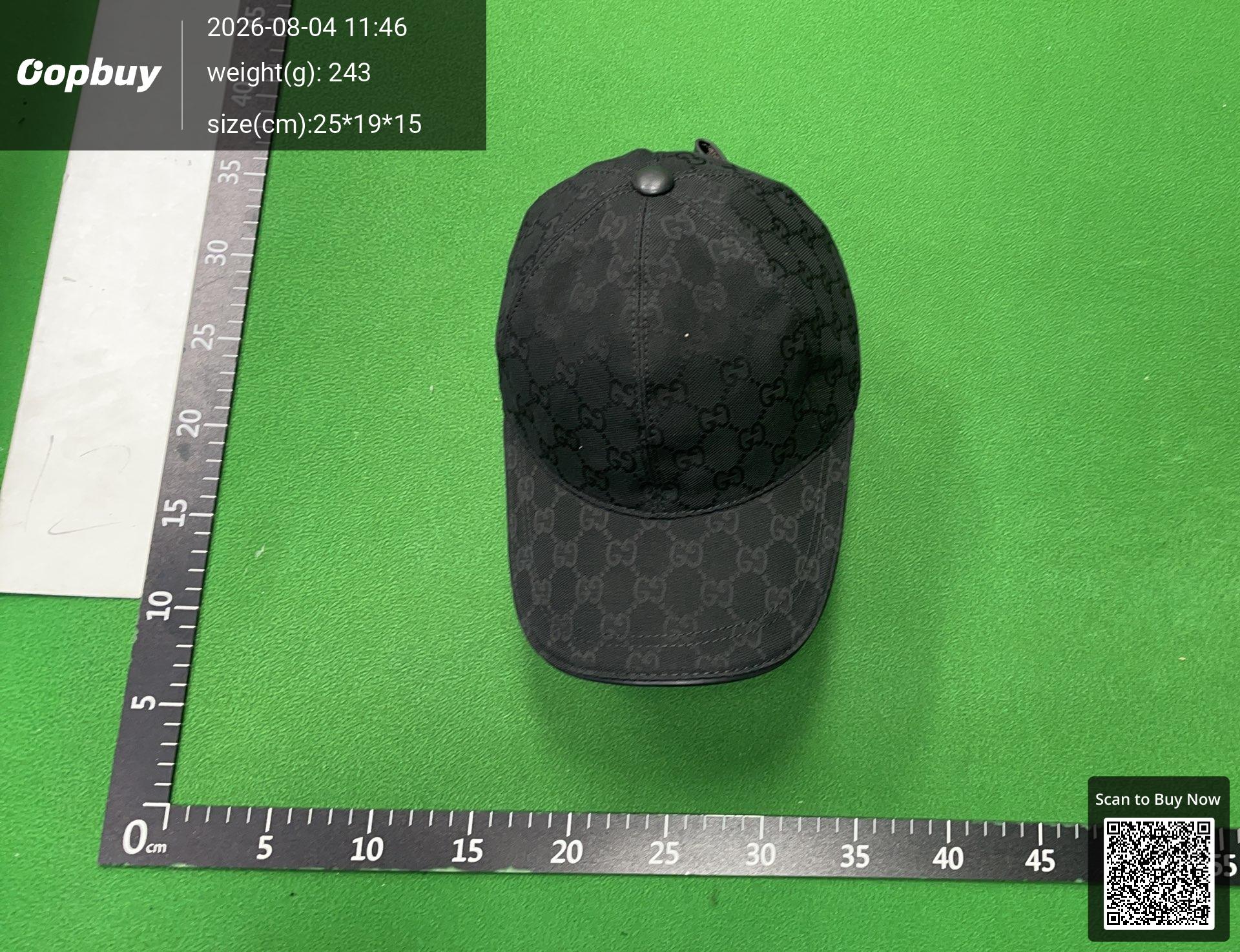 Foto QC 7 de Gucci Original GG Canvas Web Cap Beige