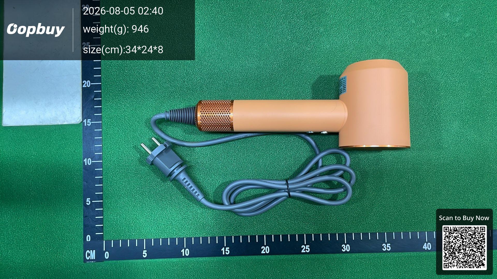Foto QC 7 de Generic Bladeless Hair Dryer High-Speed Ionic 5 Nozzles Macaron Pink