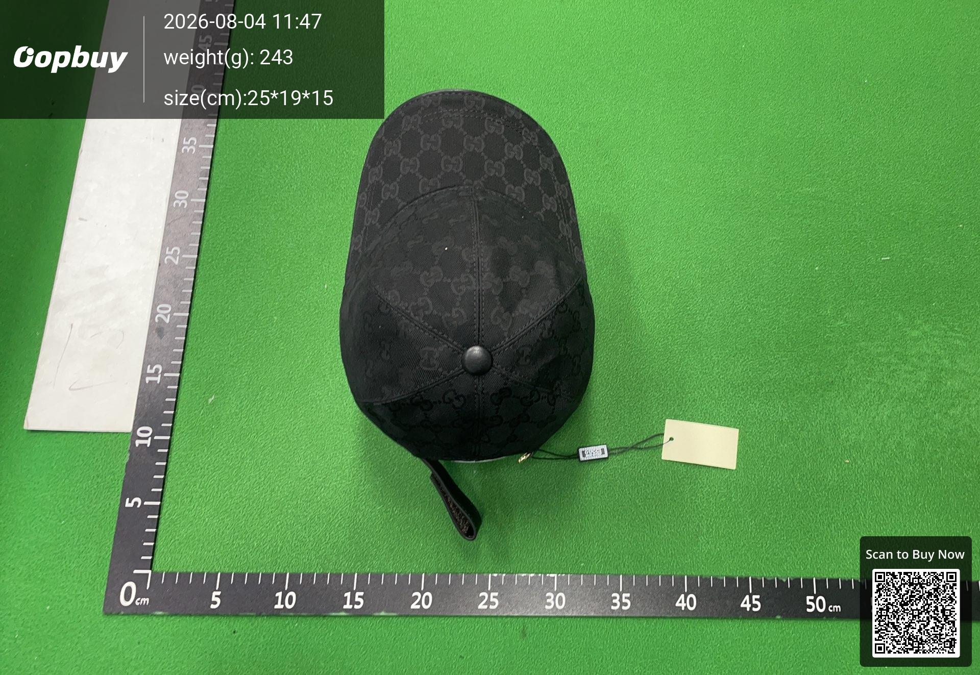 Foto QC 8 de Gucci Original GG Canvas Web Cap Beige