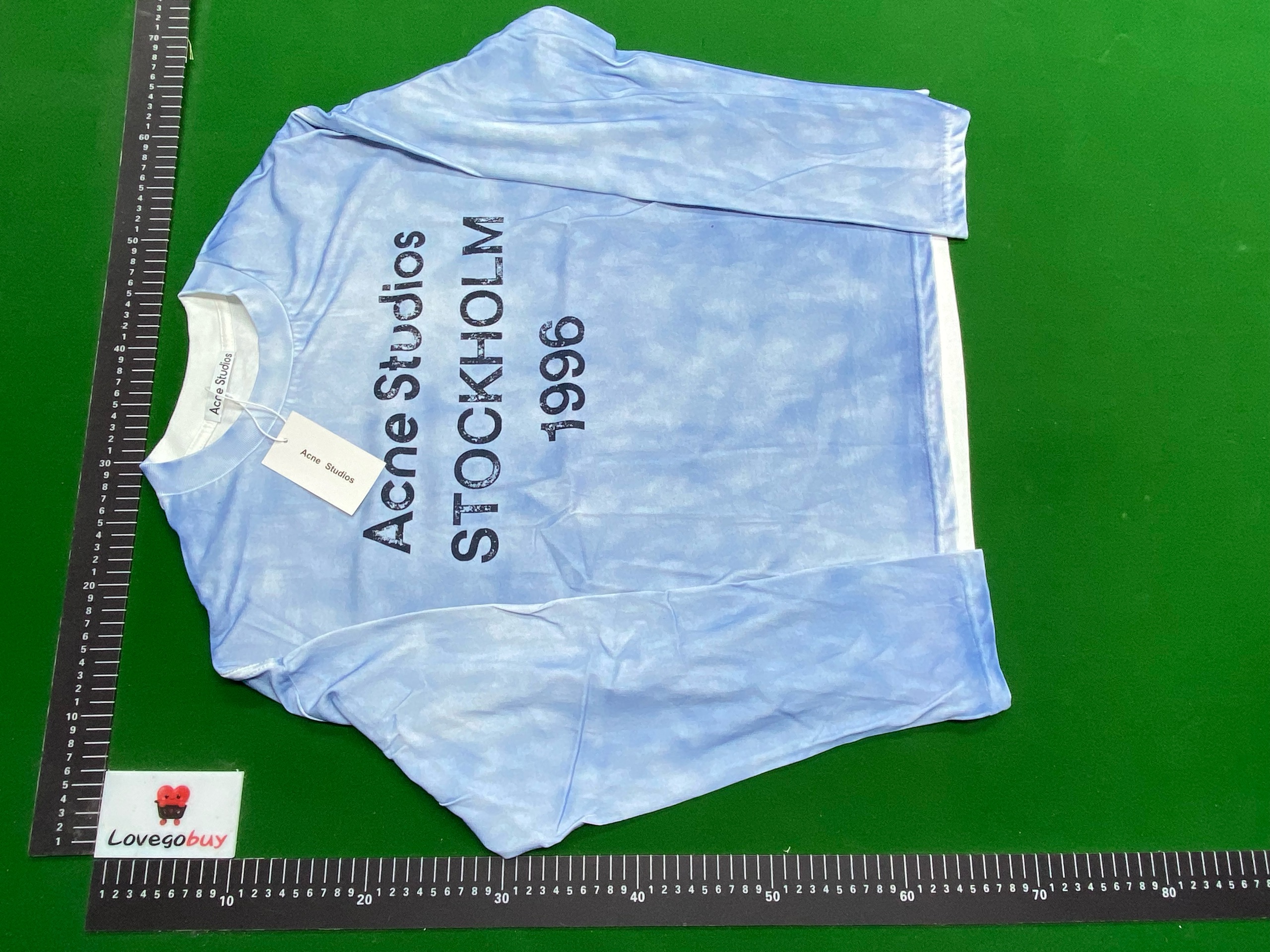 Foto QC 2 de Acne Studios 1996 Sweater Logo Hoodie Black
