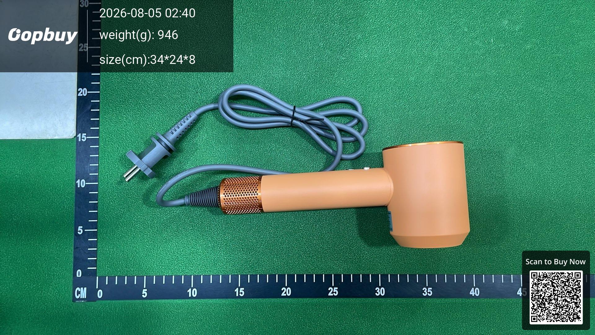 Foto QC 8 de Generic Bladeless Hair Dryer High-Speed Ionic 5 Nozzles Macaron Pink