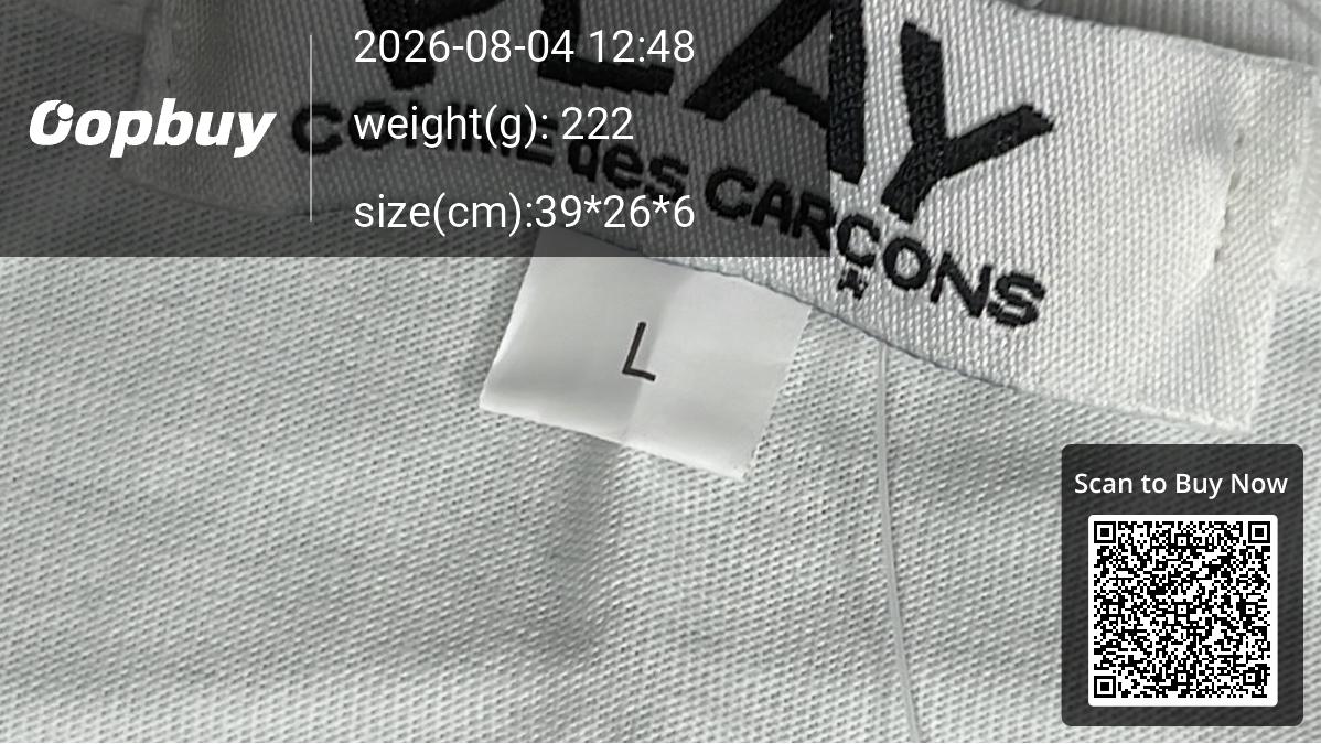 Foto QC 5 de Comme des Garçons Play T-shirt Sketch Heart White