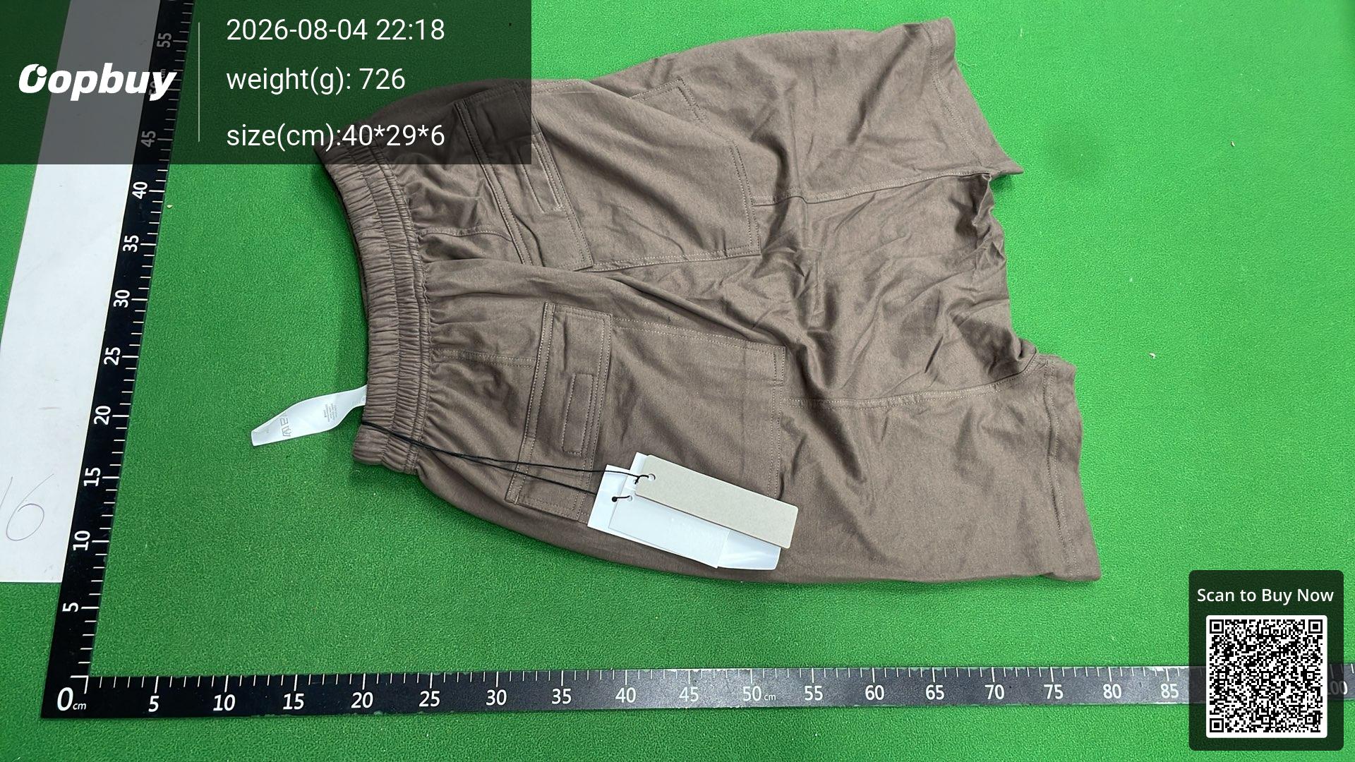 Foto QC 3 de Rick Owens Sweat Shorts Drop Crotch Black