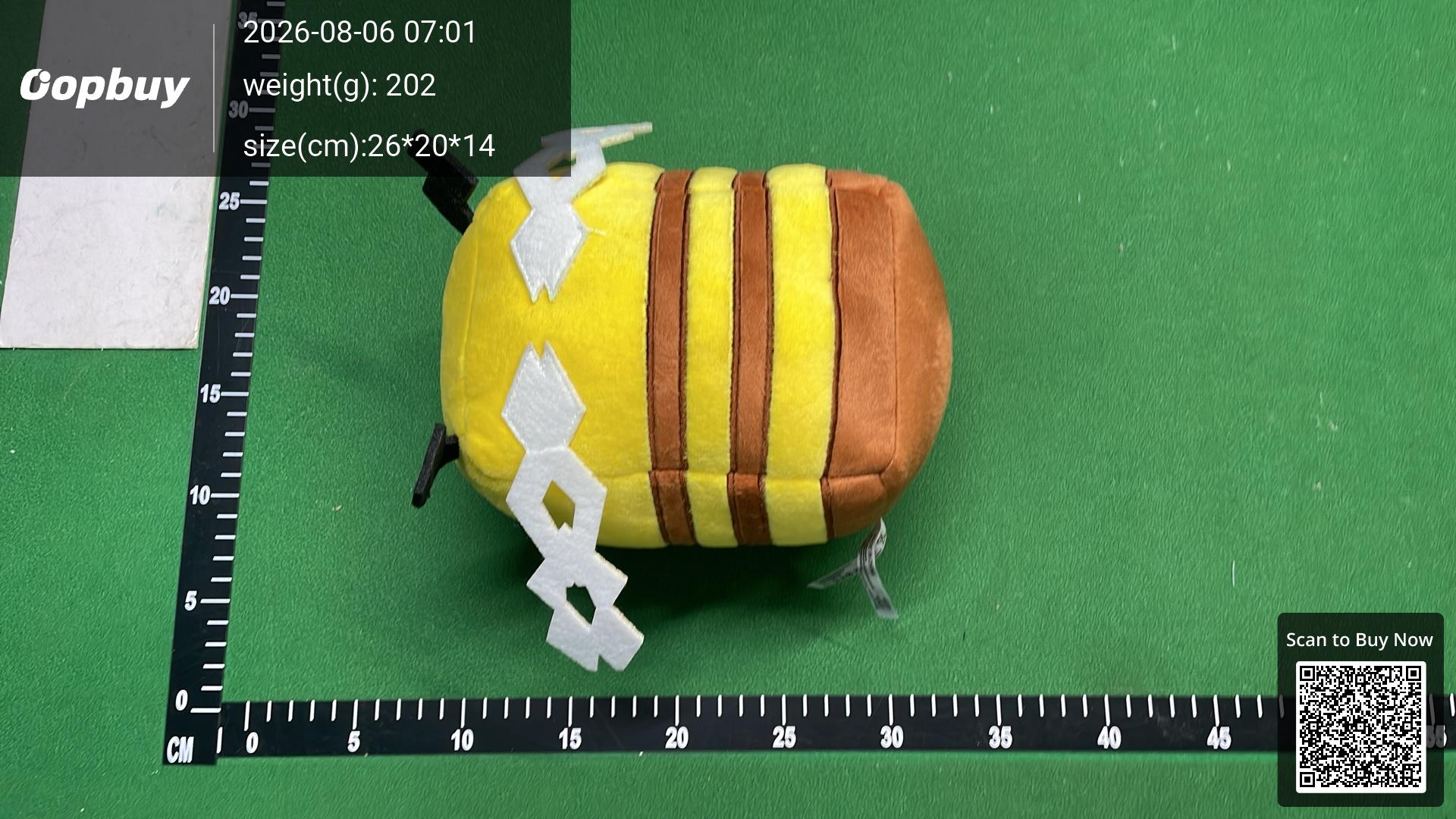 Foto QC 8 de Minecraft Bee Plush Doll
