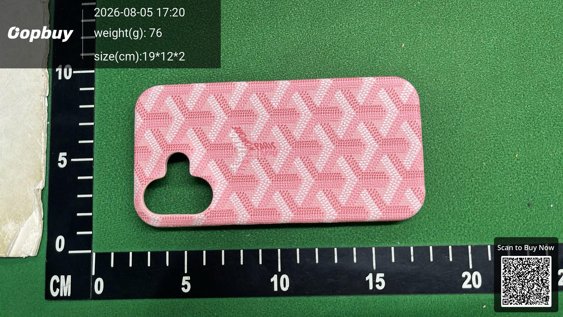 Foto QC 7 de Goyard Goyardine Case for iPhone 15 Pro Pink