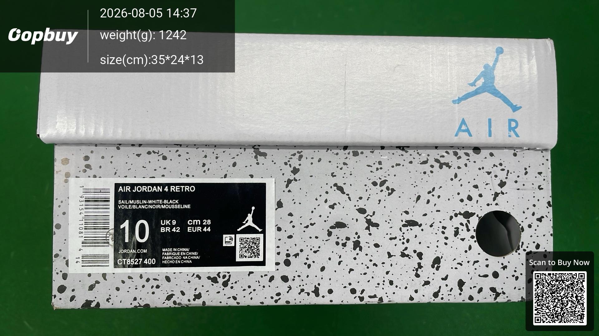 Foto QC 8 de Jordan 4 Retro Pure Money 308497-100