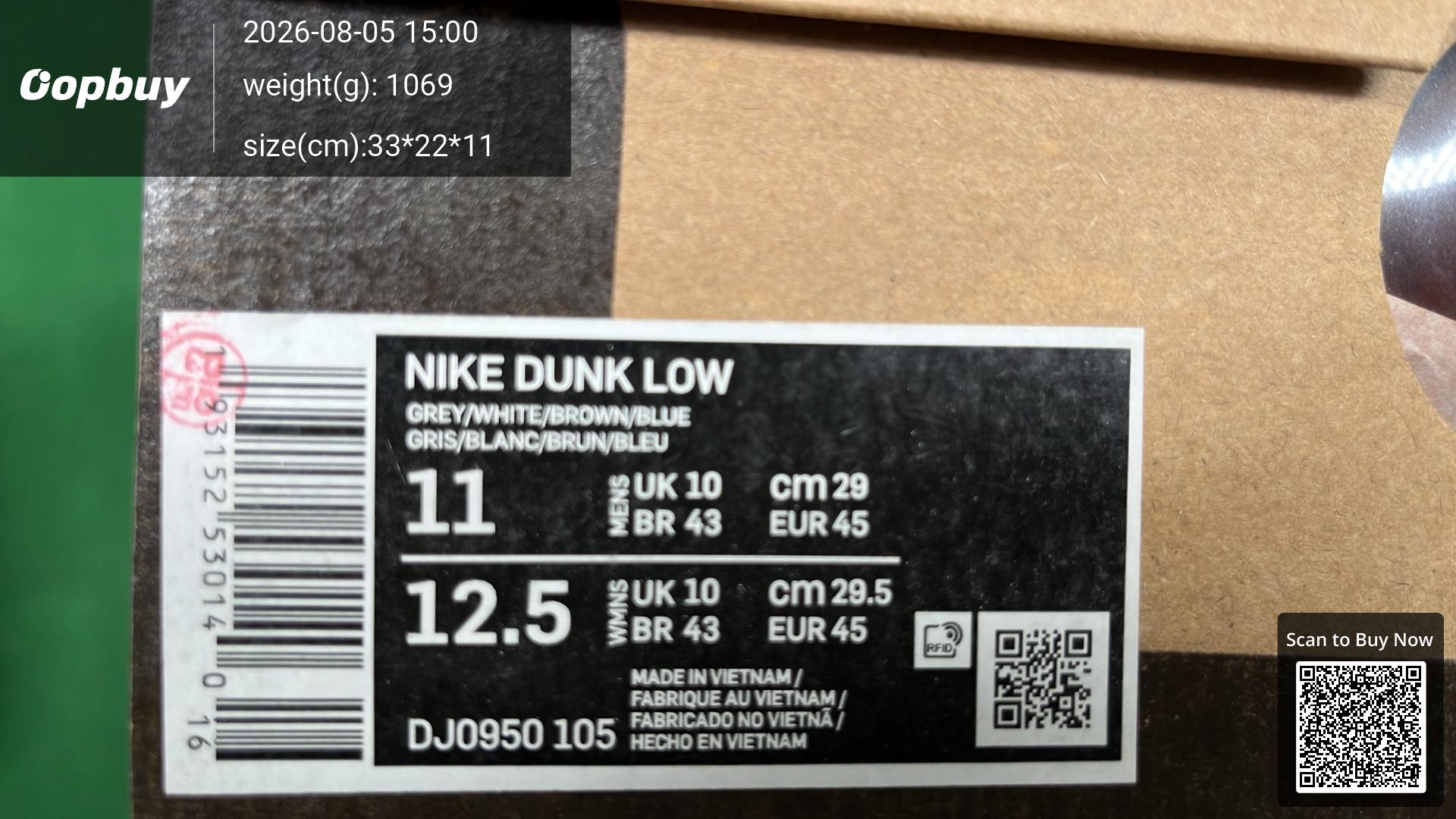 Foto QC 2 de Nike Dunk Low Off-White Lot 21 DM1602-100