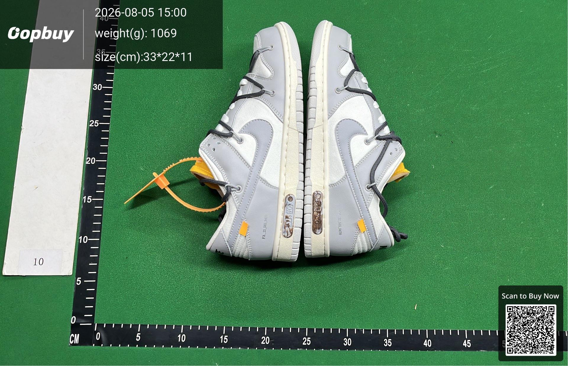 Foto QC 5 de Nike Dunk Low Off-White Lot 21 DM1602-100
