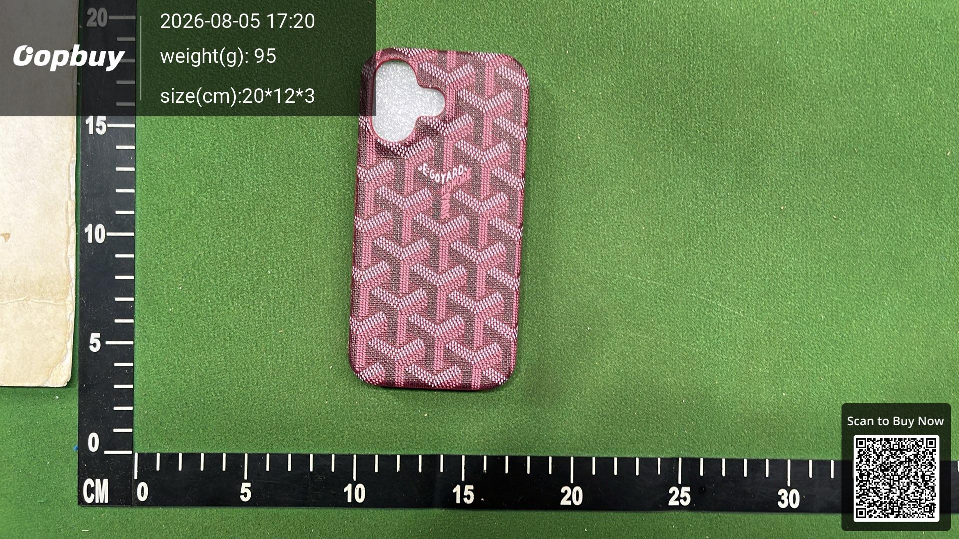 Foto QC 1 de Goyard Goyardine Case for iPhone 15 Pro Pink