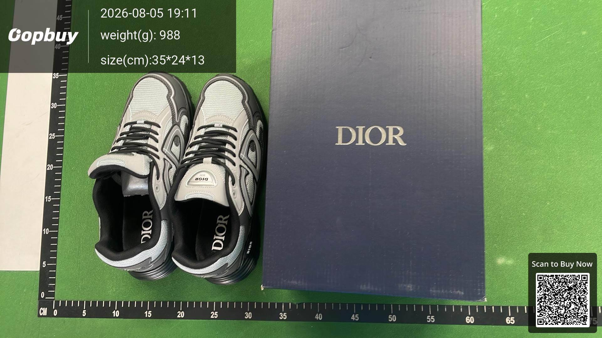 Foto QC 7 de Dior B30 Mesh and Technical Fabric Sneakers CD Logo