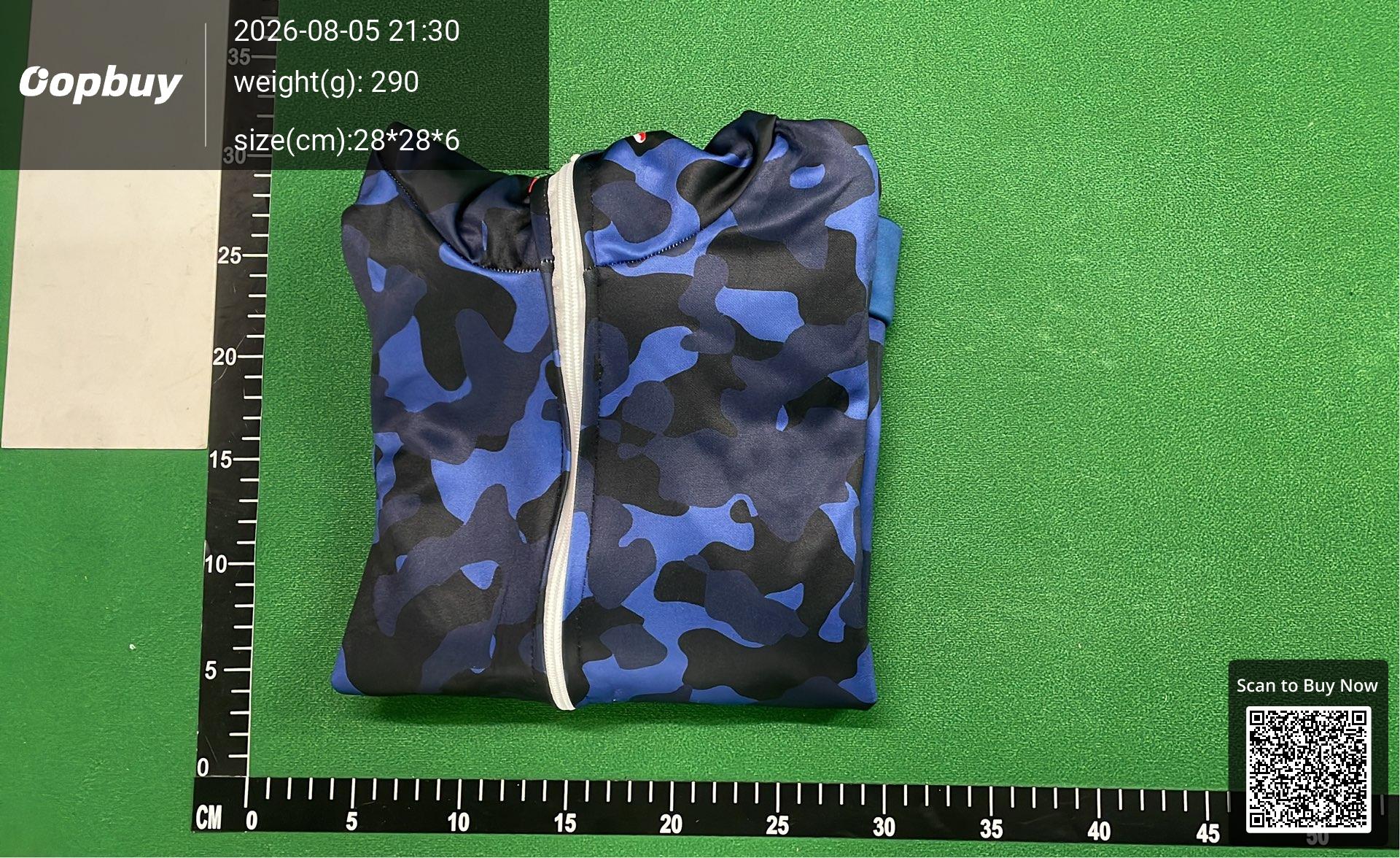 Foto QC 8 de BAPE Kids Hoodie Shark ABC Camo WGM Blue