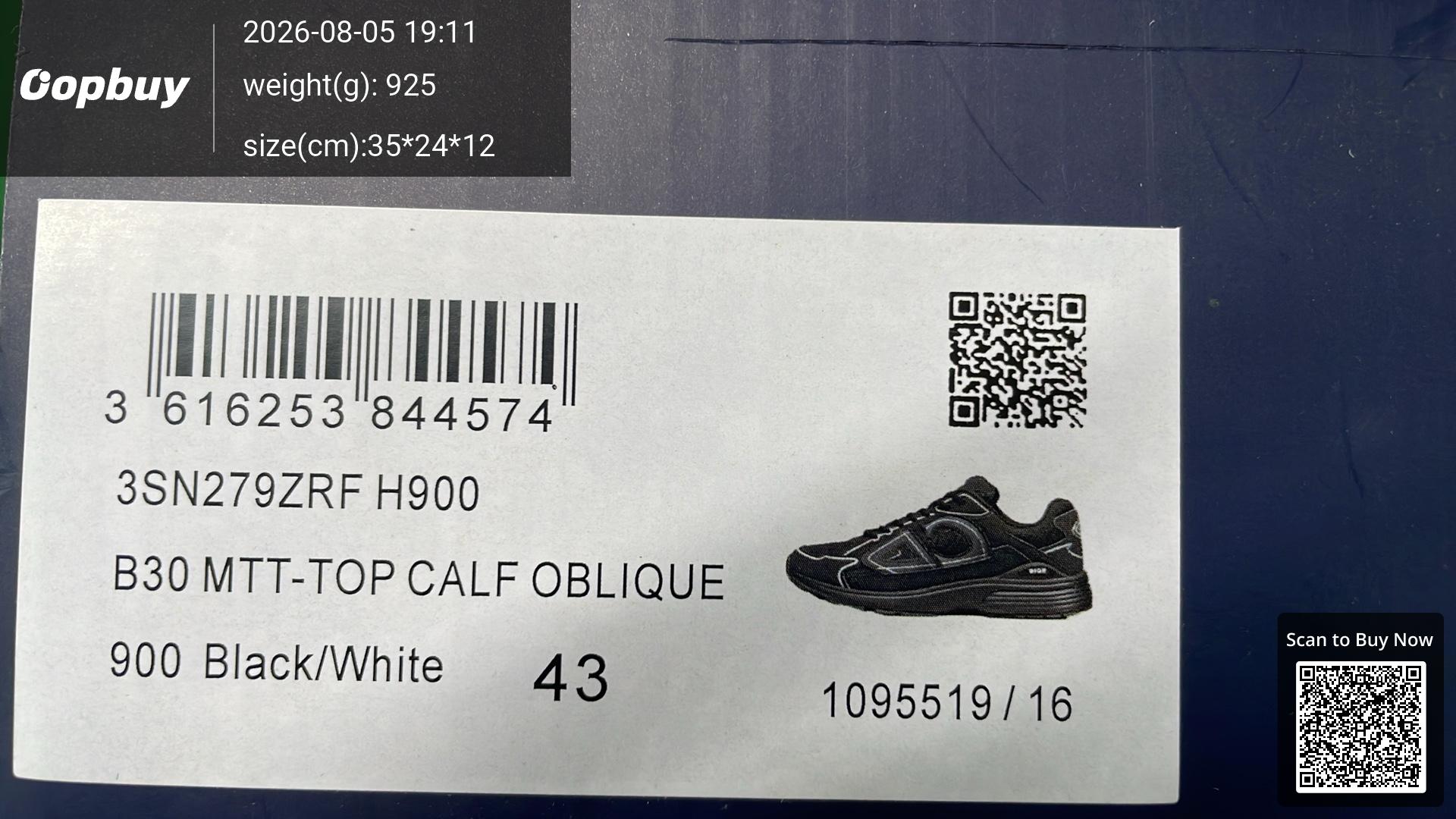 Foto QC 2 de Dior B30 Mesh and Technical Fabric Sneakers CD Logo