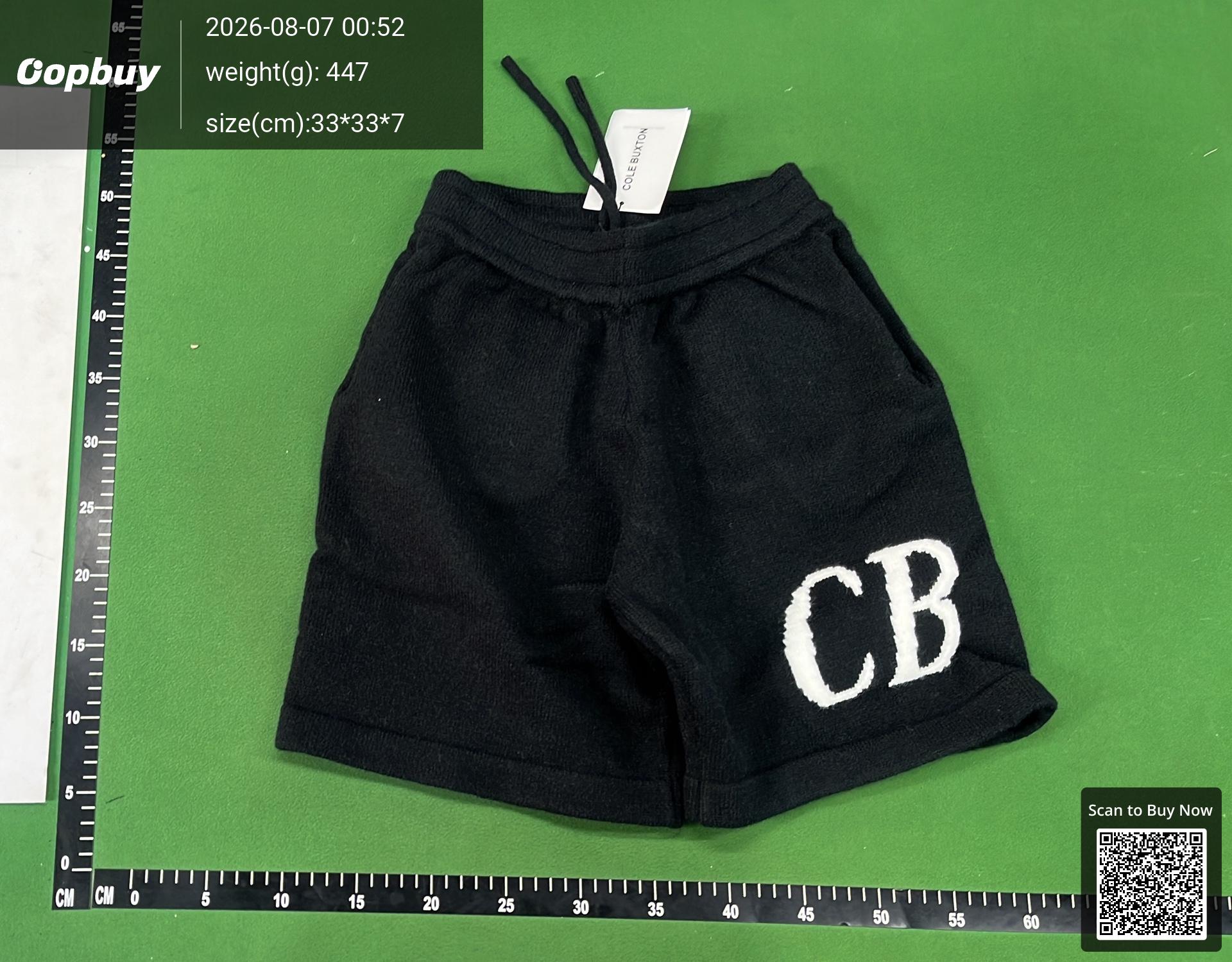 Foto QC 8 de Cole Buxton Shorts CB Logo Knit Loose Grey Marl