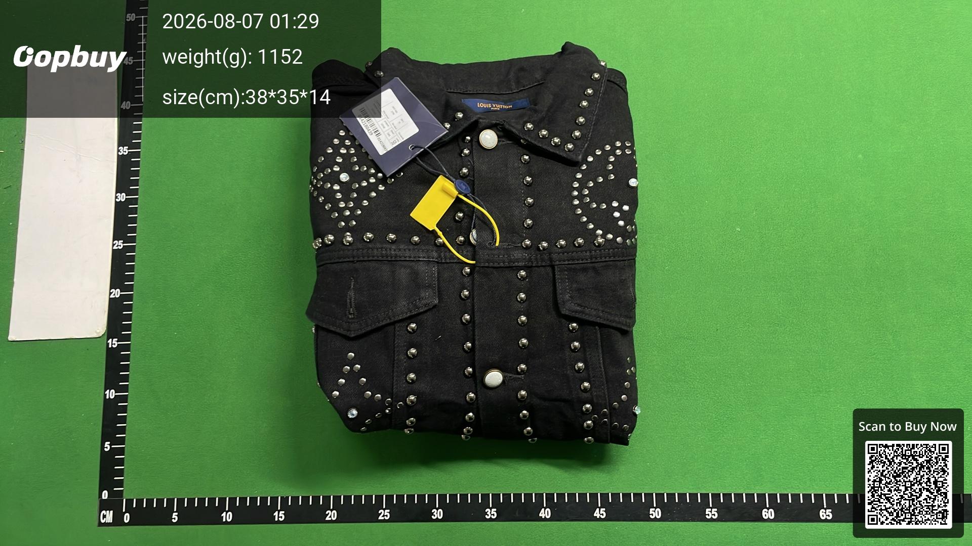 Foto QC 4 de Louis Vuitton Monogram Studded Sun Denim Jacket Black