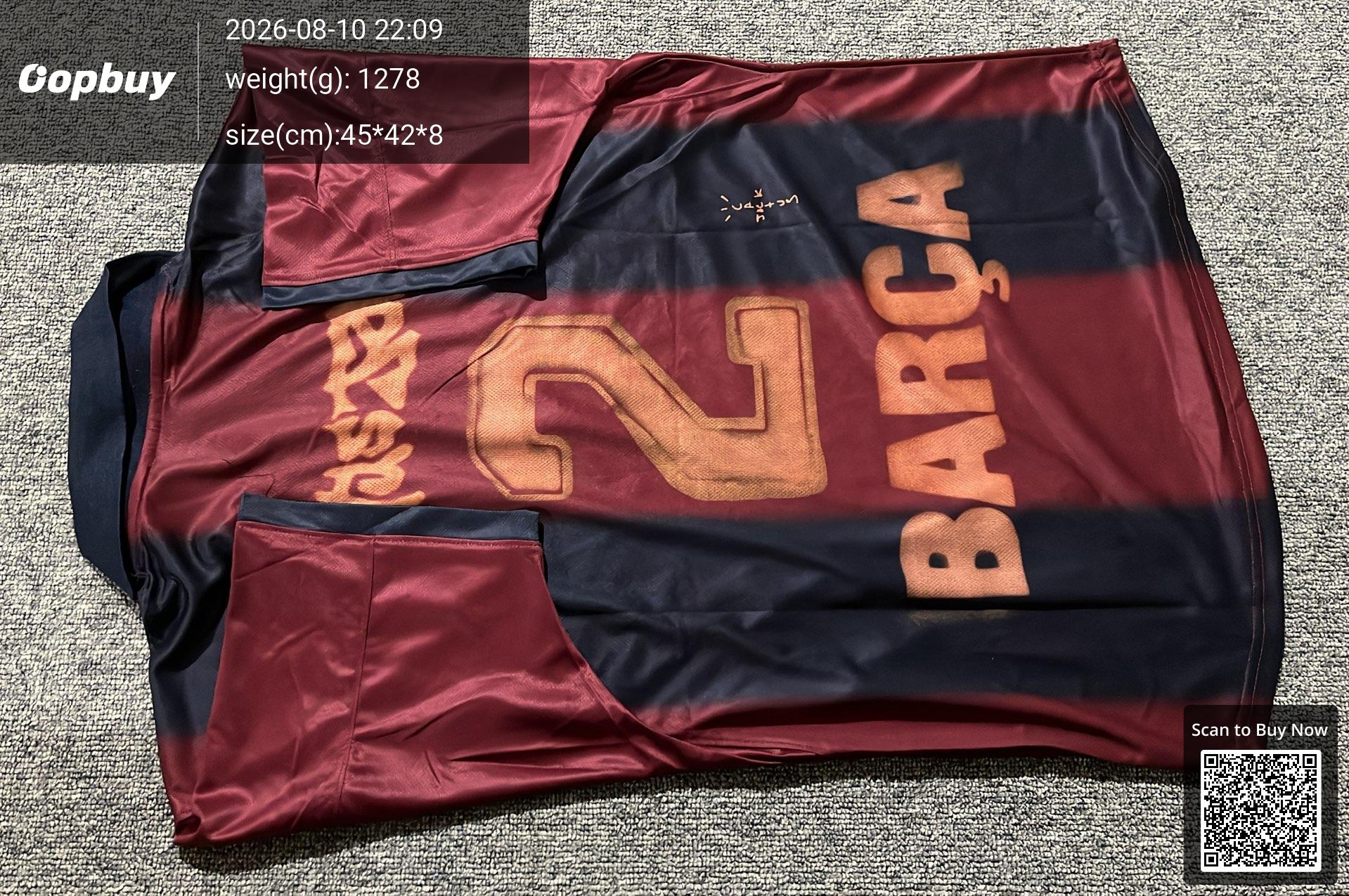 Foto QC 3 de Travis Scott x Nike x FC Barcelona 2025/26 Home Skeleton Jersey Multicolor