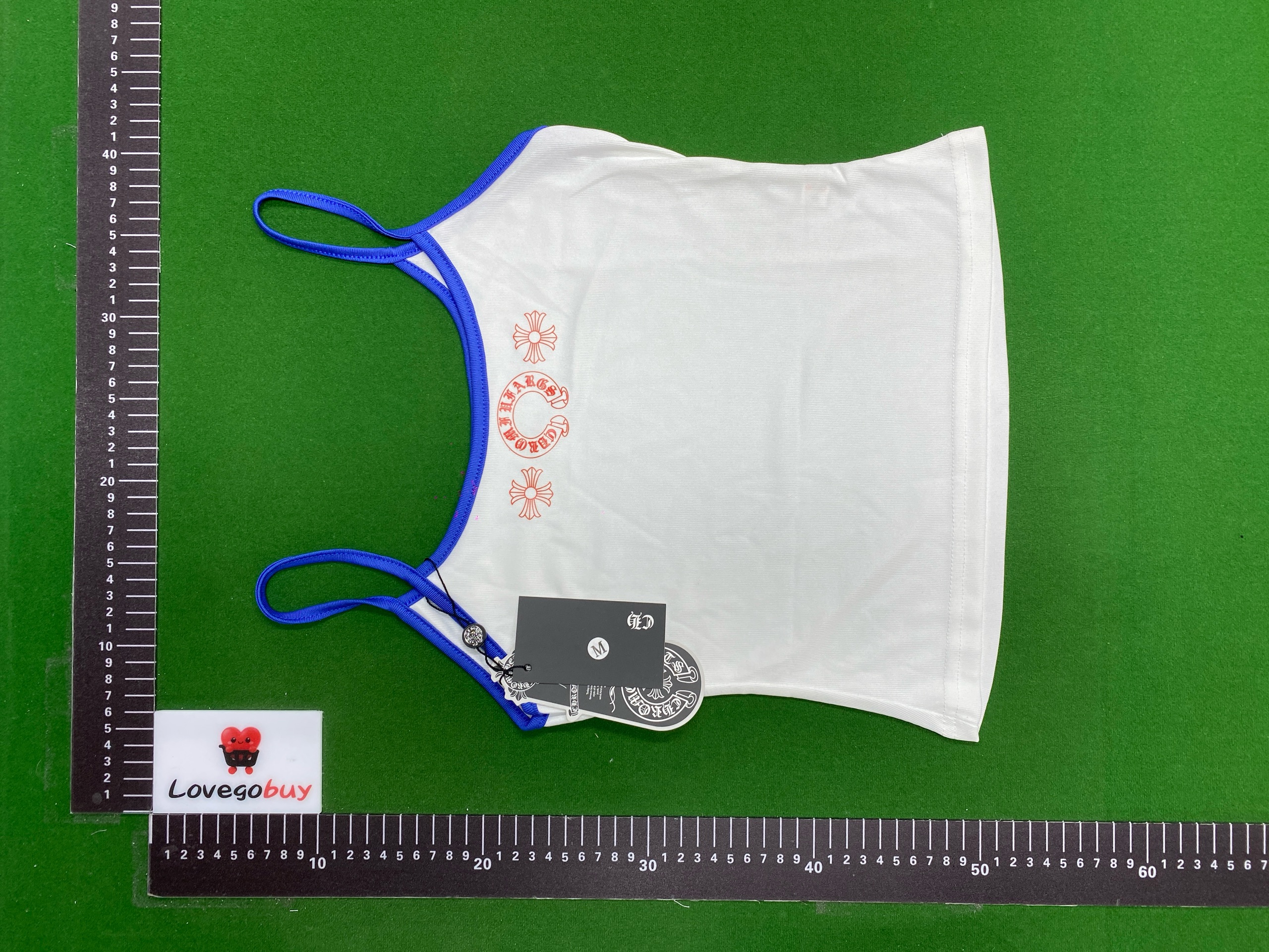 Foto QC 3 de Chrome Hearts Tank Horseshoe Floral Logo Contrast Trim Grey White