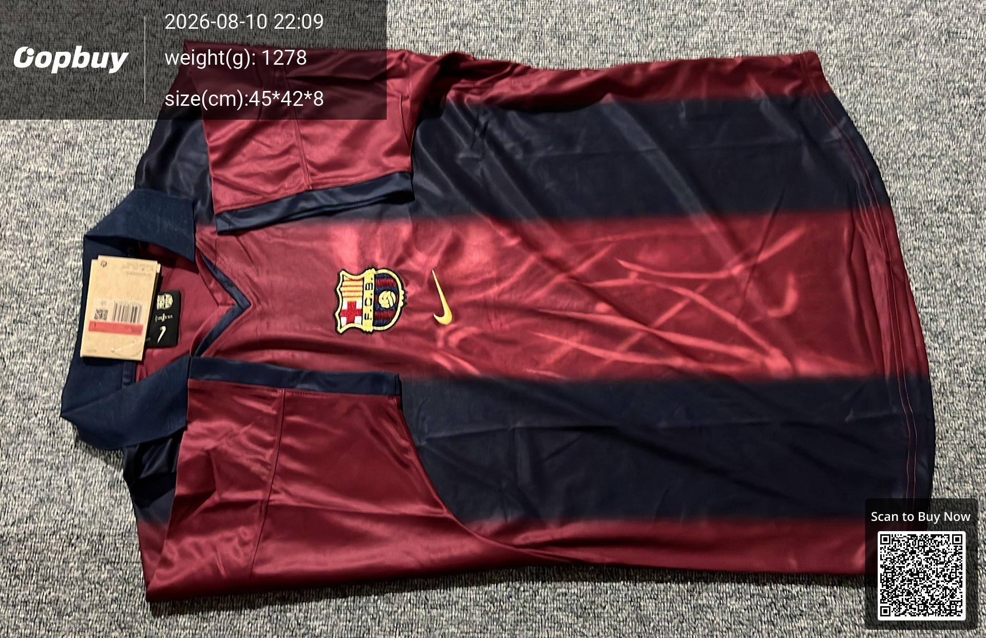 Foto QC 2 de Travis Scott x Nike x FC Barcelona 2025/26 Home Skeleton Jersey Multicolor
