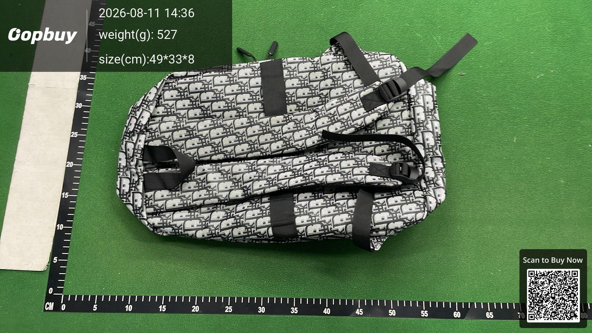 Foto QC 4 de Cortles Kermis Backpack Large Black Geometric Print Canvas