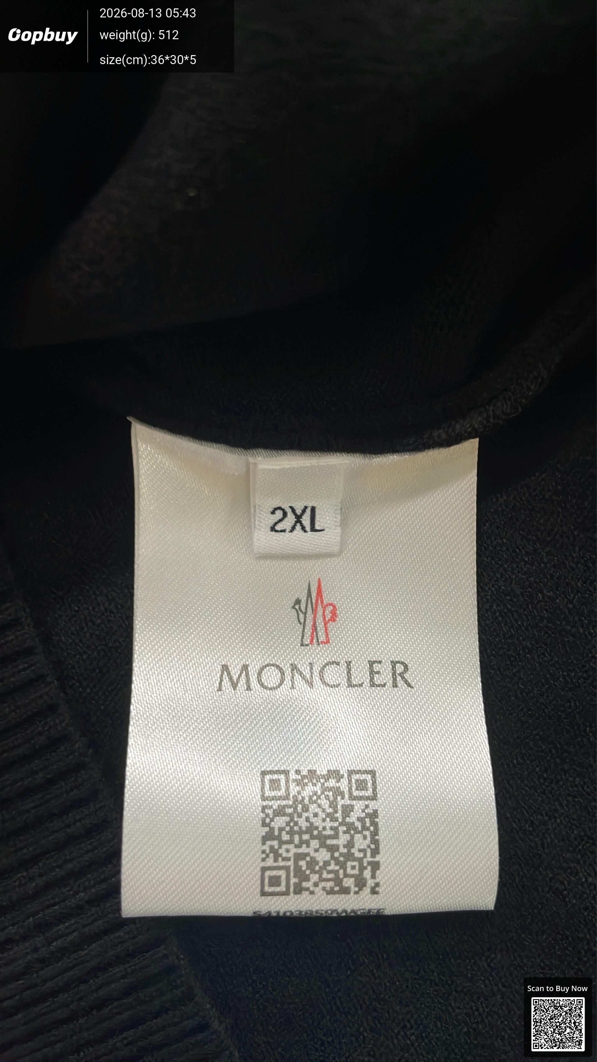 Foto QC 1 de Moncler Palm Angels Crewneck Sweater Logo Knit White