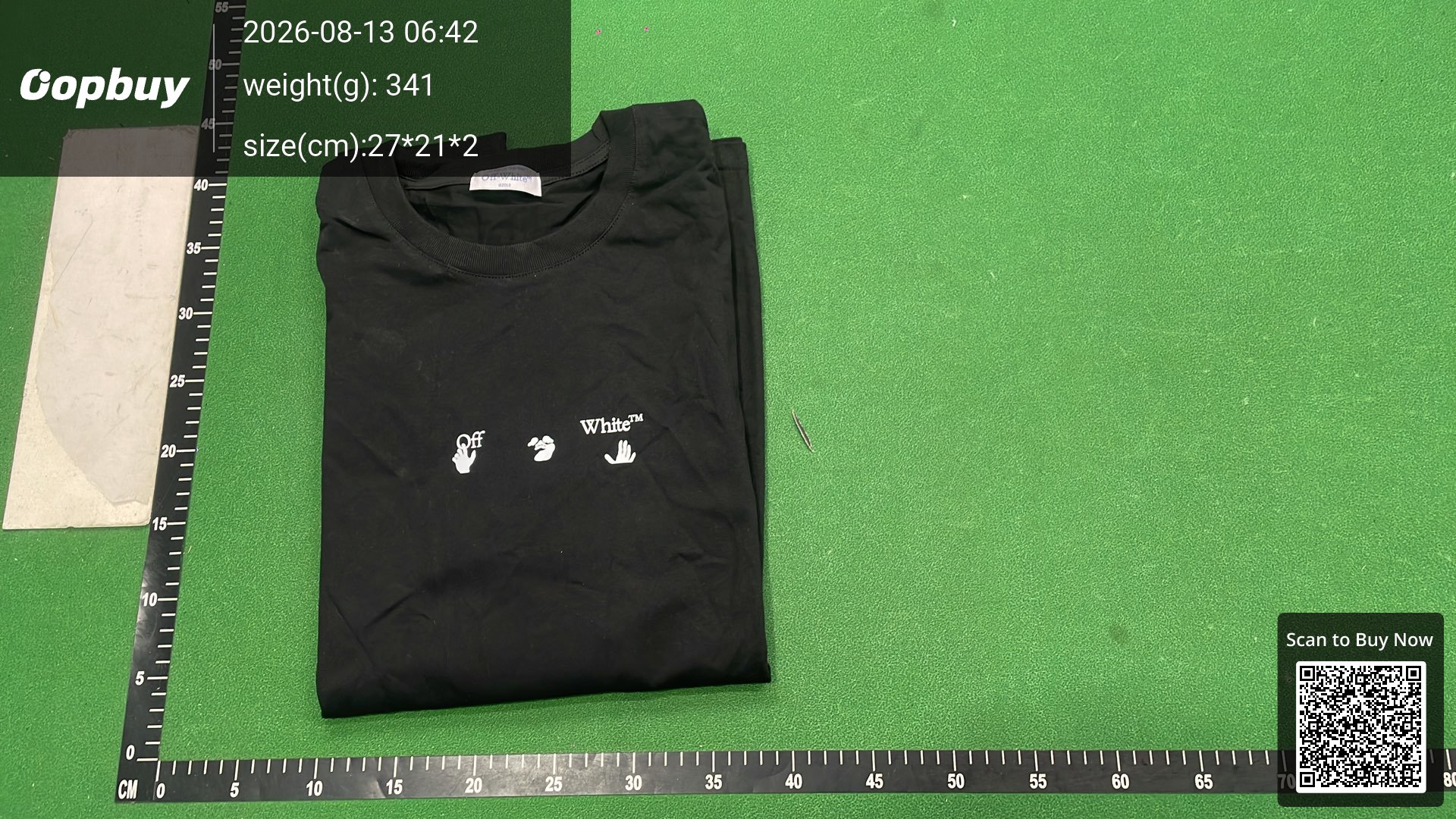 Foto QC 8 de Off-White Dices Skate T-shirt Black