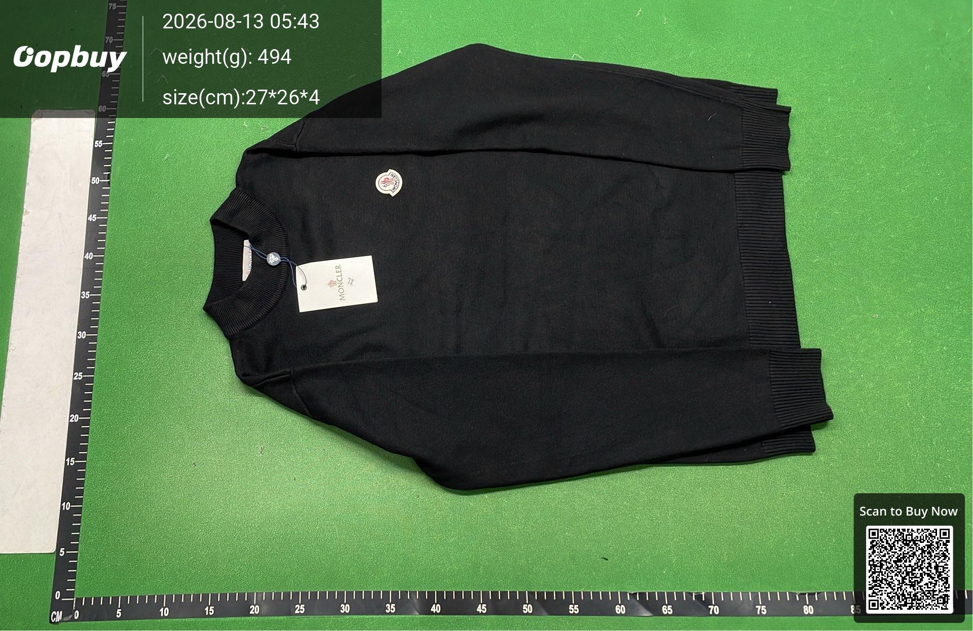 Foto QC 6 de Moncler Palm Angels Crewneck Sweater Logo Knit White